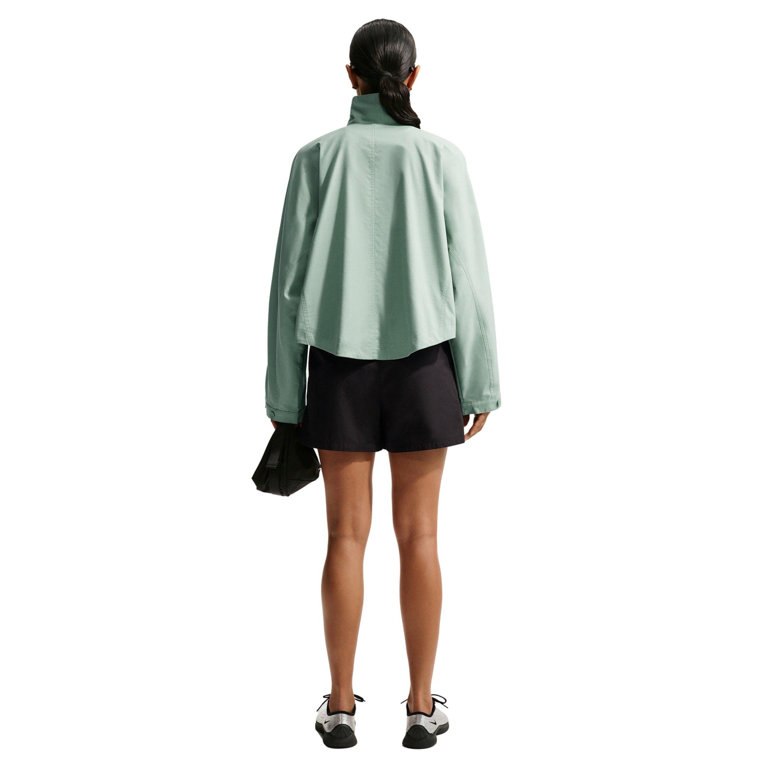 Nike Women's Sportswear Oversized Woven Jacket - LIGHT GREEN Thumbnail View 5