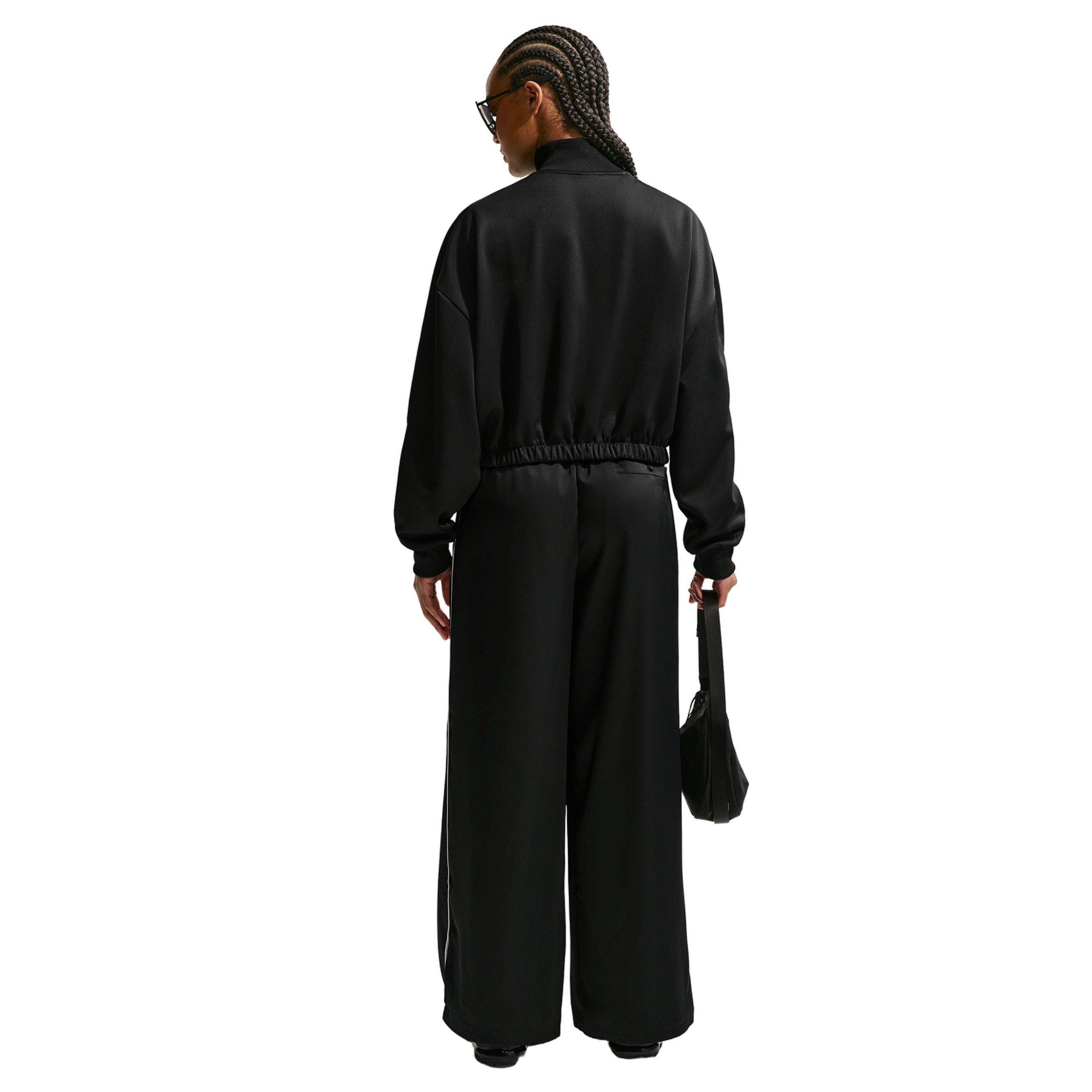 Nike Women's Sportswear Track Jacket - BLACK/WHITE Thumbnail View 2