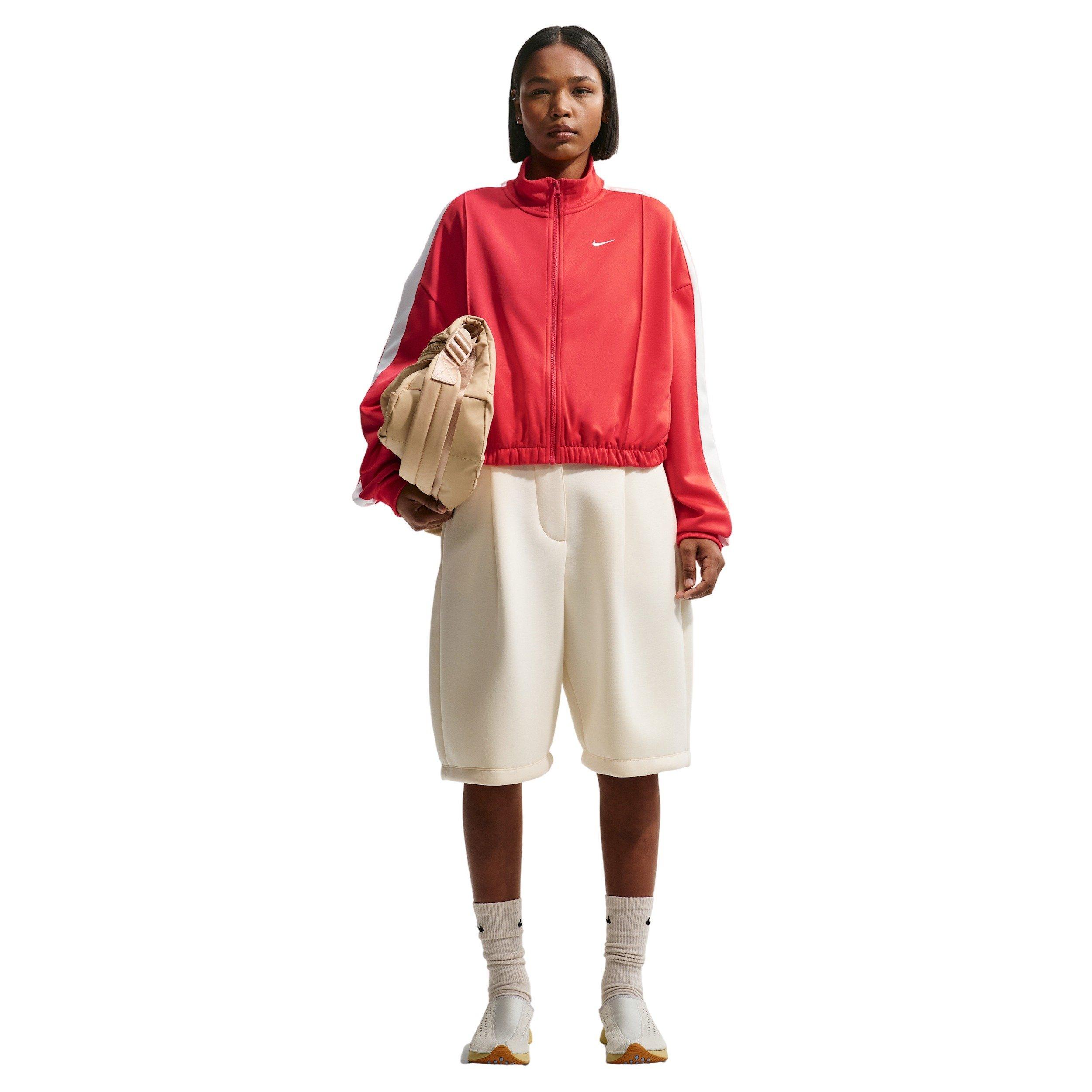 Nike Women's Sportswear Track Jacket - CRIMSON Thumbnail View 4