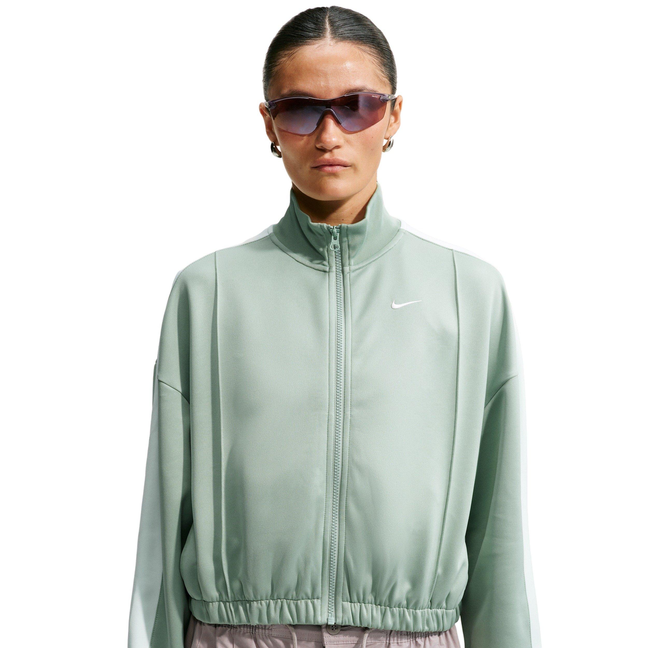Nike Women's Sportswear Track Jacket - GREEN Thumbnail View 1