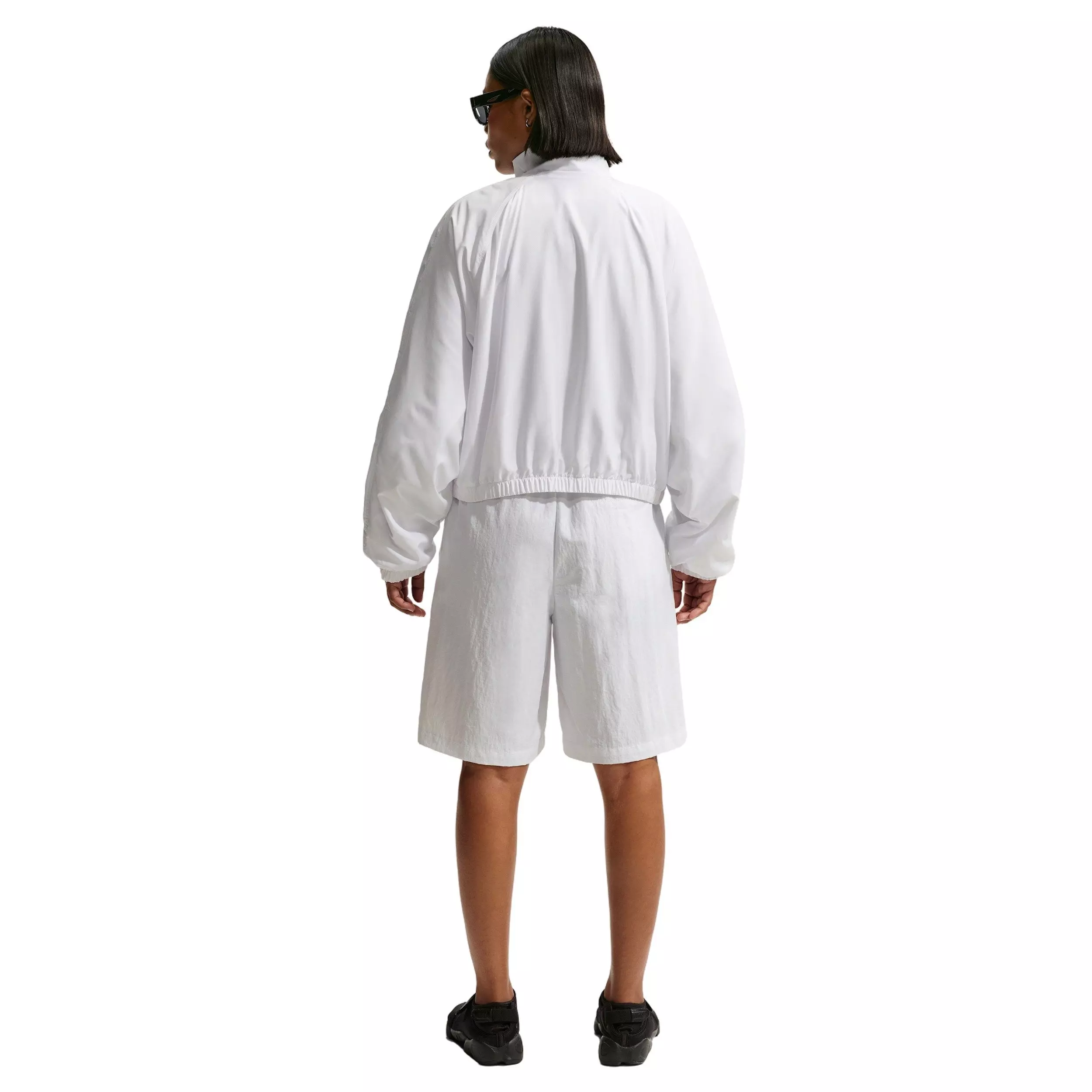 Nike Women's Sportswear Oversized UV Track Jacket - WHITE/BLACK