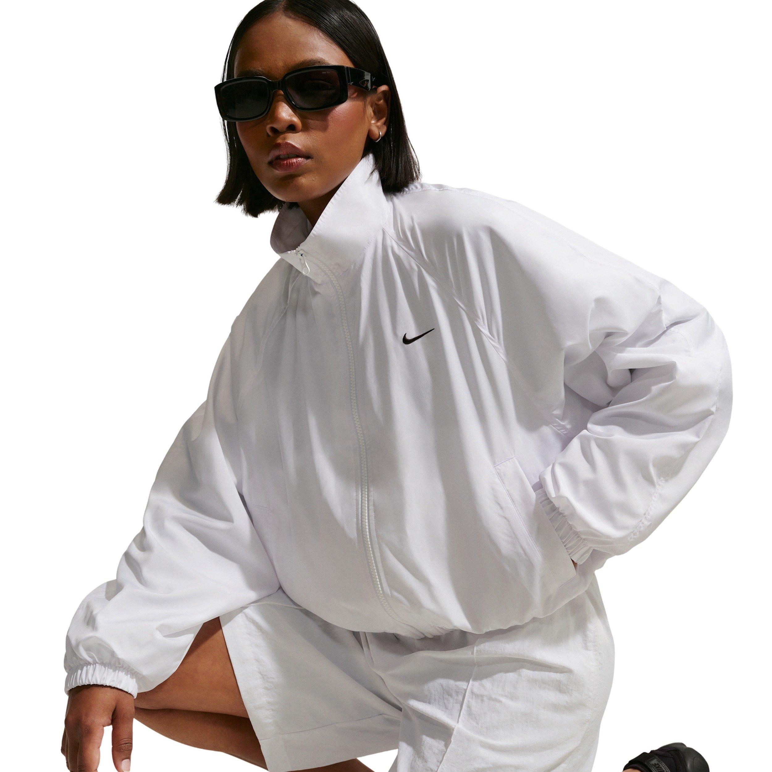 Nike Women's Sportswear Oversized UV Track Jacket - WHITE/BLACK Thumbnail View 5