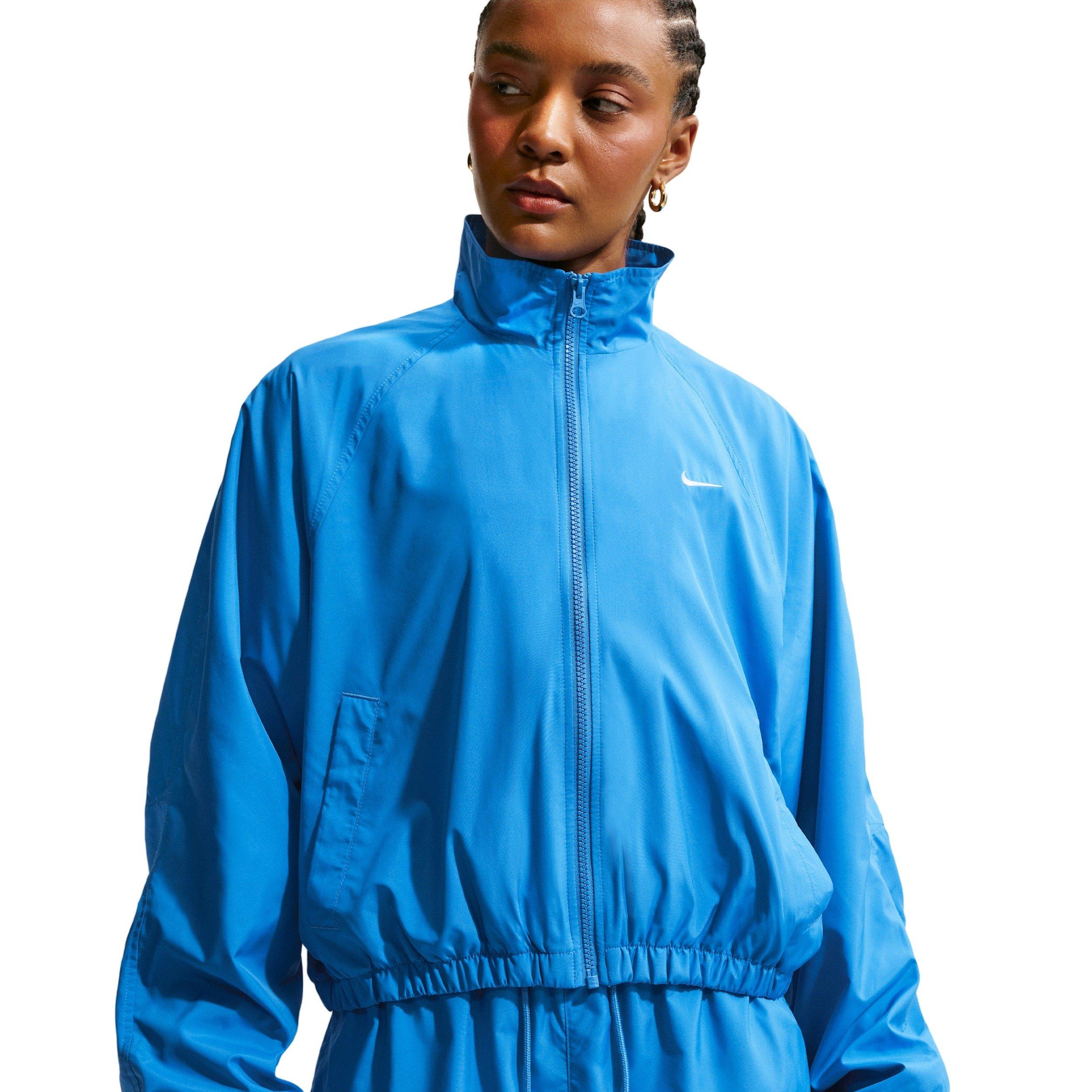 Nike Women's Sportswear Oversized UV Track Jacket - LT BLUE Thumbnail View 3