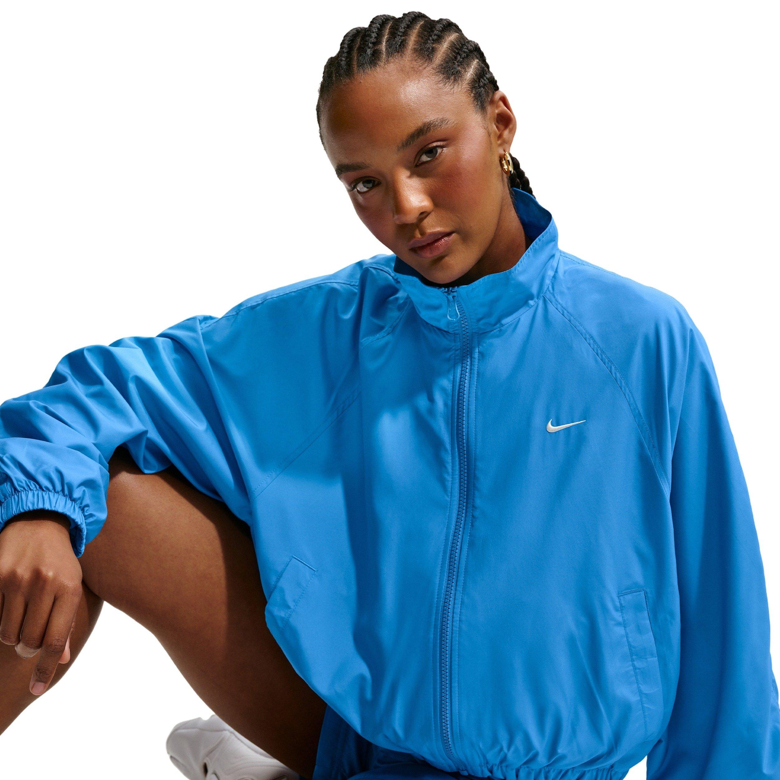 Nike Women's Sportswear Oversized UV Track Jacket - LT BLUE Thumbnail View 5