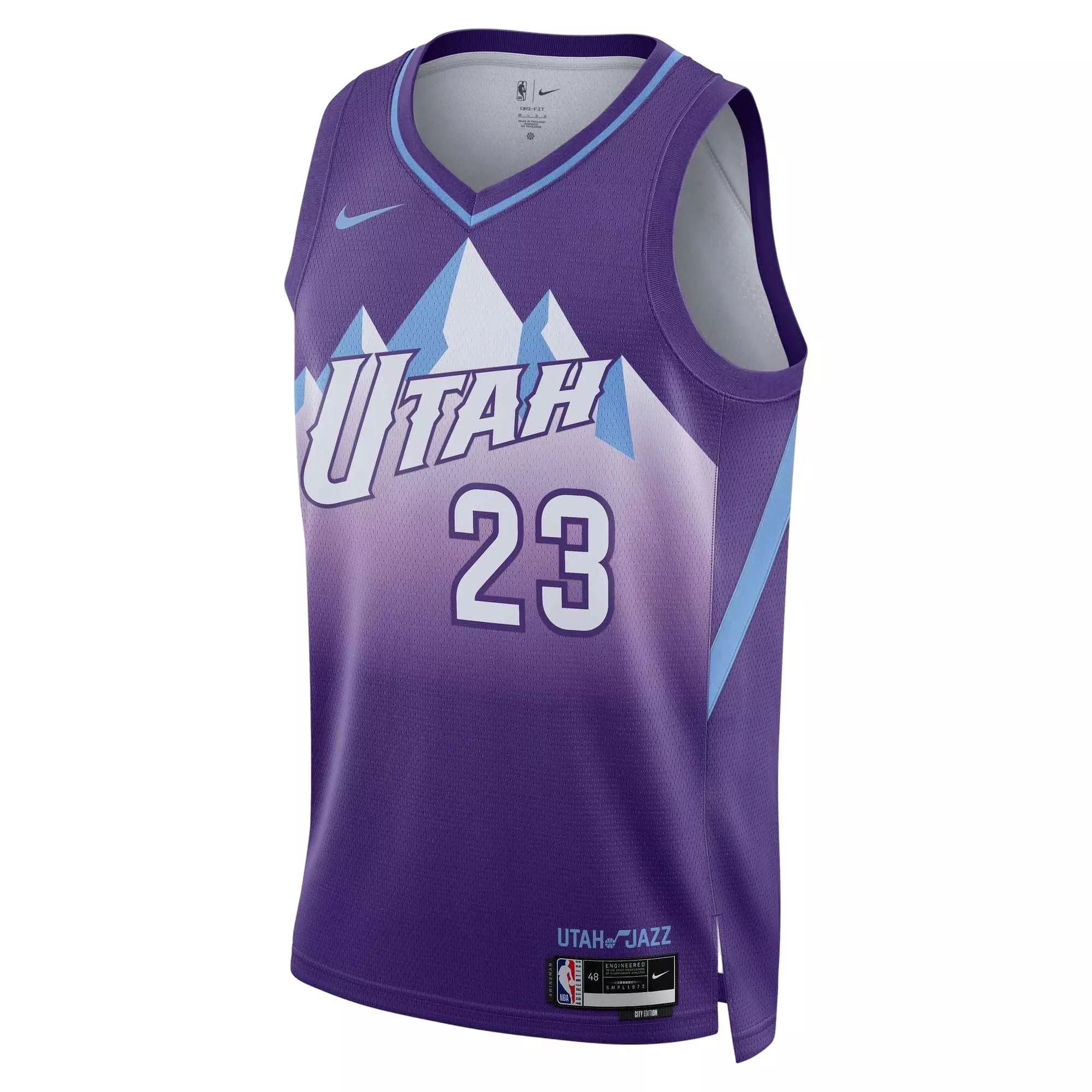 Nike Men's Dri-FIT Lauri Mar​kkanen Utah Jazz 2024/25 City Edition NBA Swingman Jersey -Purple - PURPLE