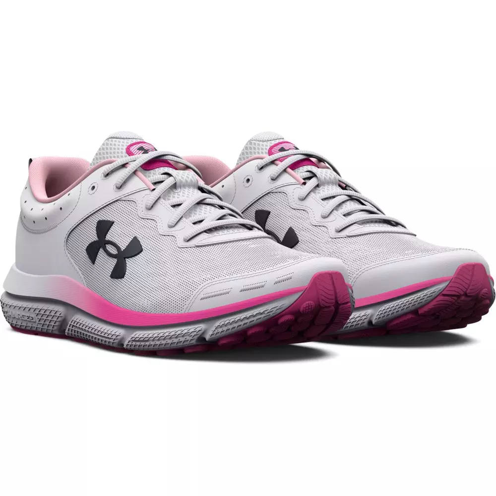 Under Armour Charged Assert 10 "White/Rebel Pink/Black" Women's Running Shoe - WHITE/PINK/BLACK