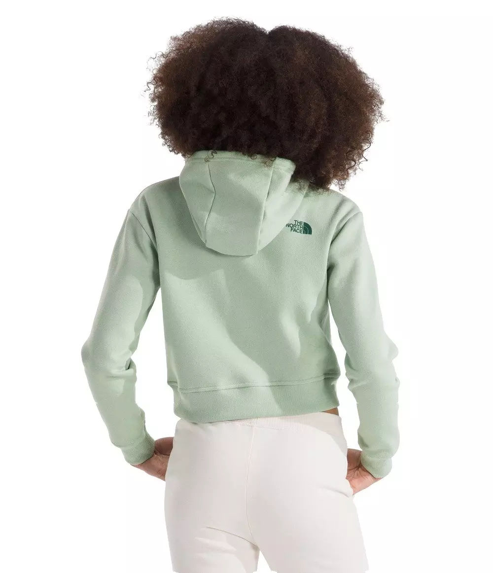 The North Face Big Girls' Camp Fleece Pullover Hoodie -Lt Green - LT GREEN