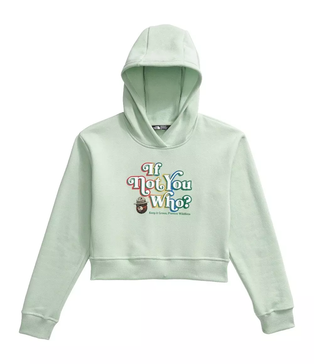 The North Face Big Girls' Camp Fleece Pullover Hoodie -Lt Green - LT GREEN