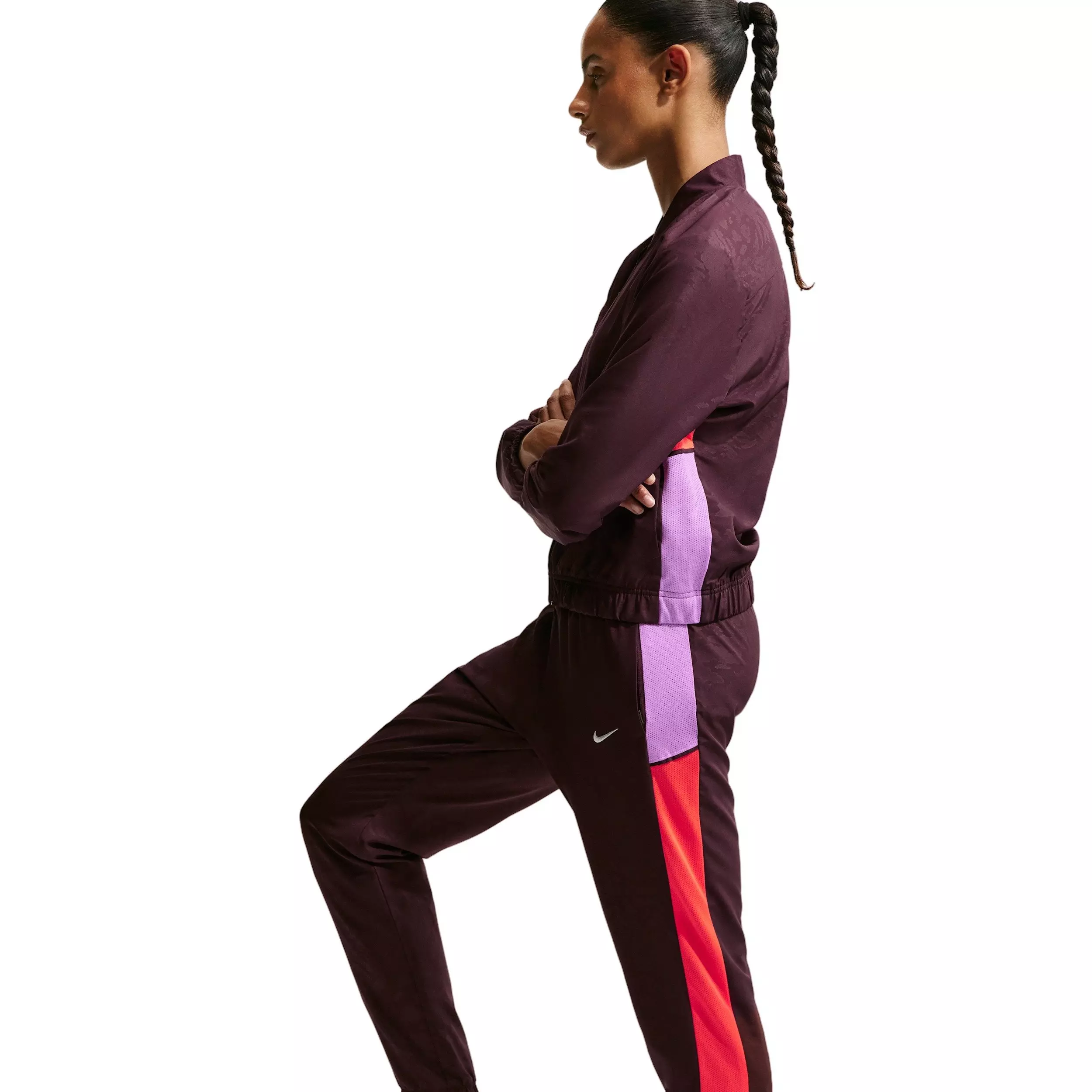 Nike Women's United Academy 25 Dri-FIT Woven Football Tracksuit - Burgundy - BURGUNDY