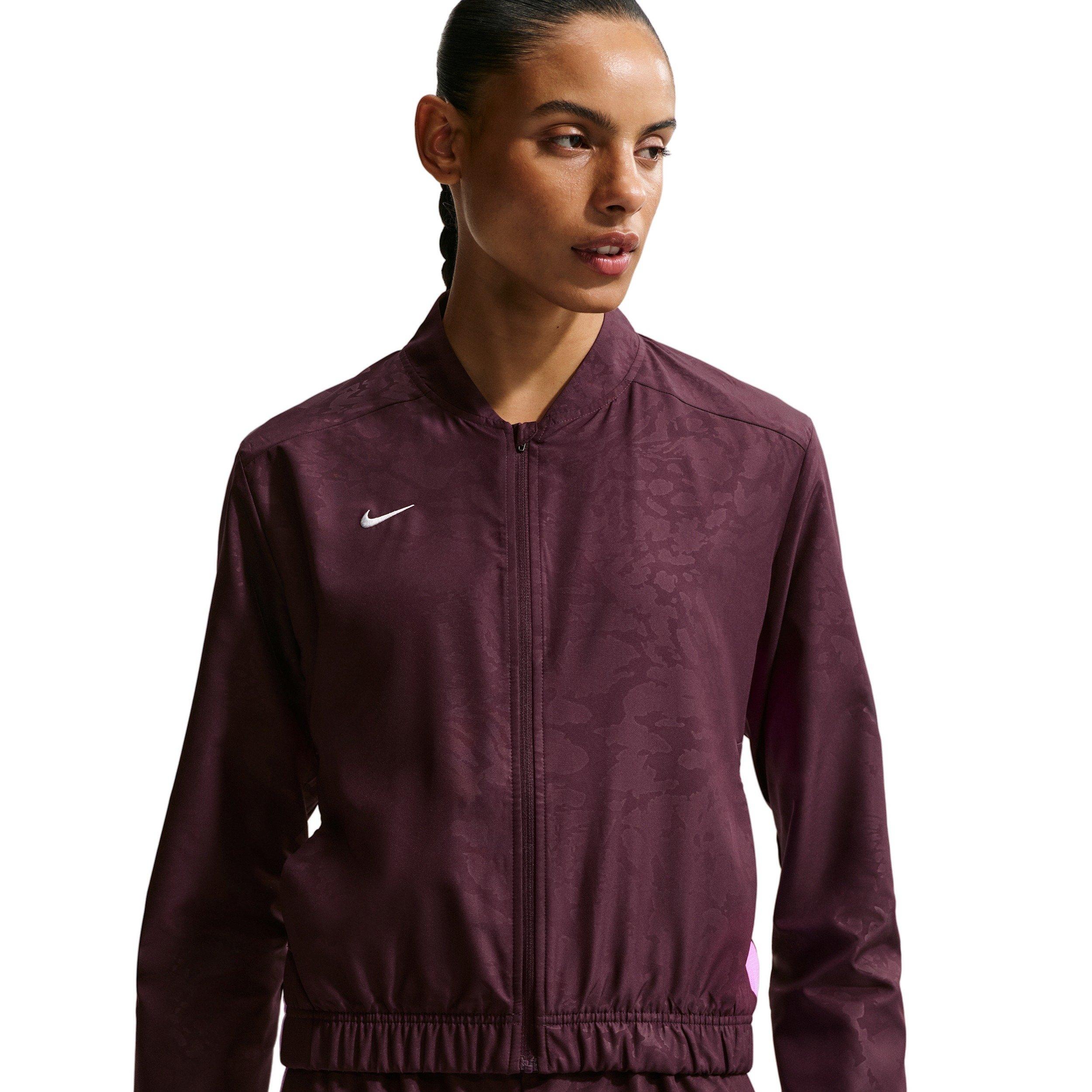 Nike Women's United Academy 25 Dri-FIT Woven Football Tracksuit - Burgundy - BURGUNDY Thumbnail View 4