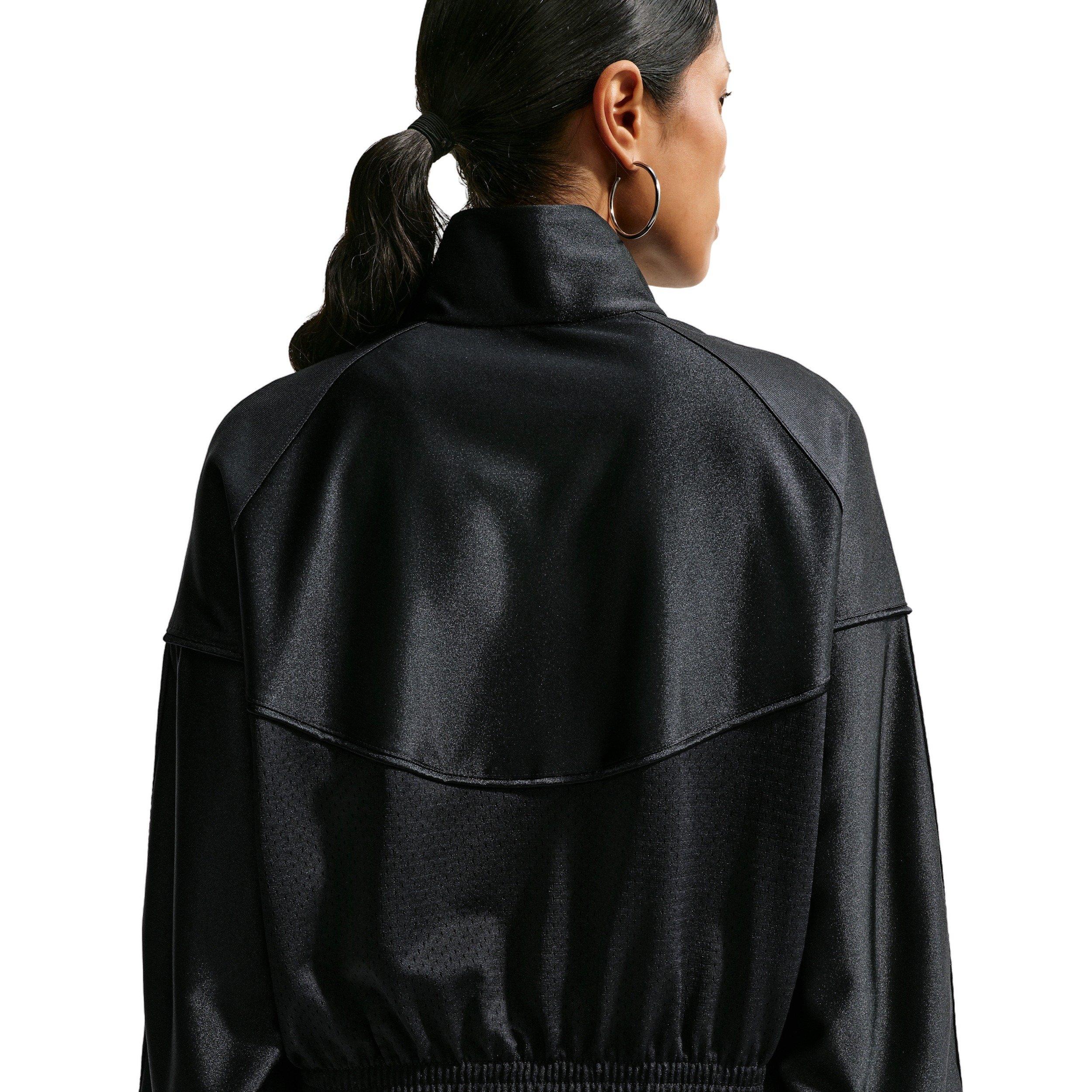 Nike Women's Sportswear Oversized Windrunner Jacket - BLACK/OFF-WHITE Thumbnail View 2