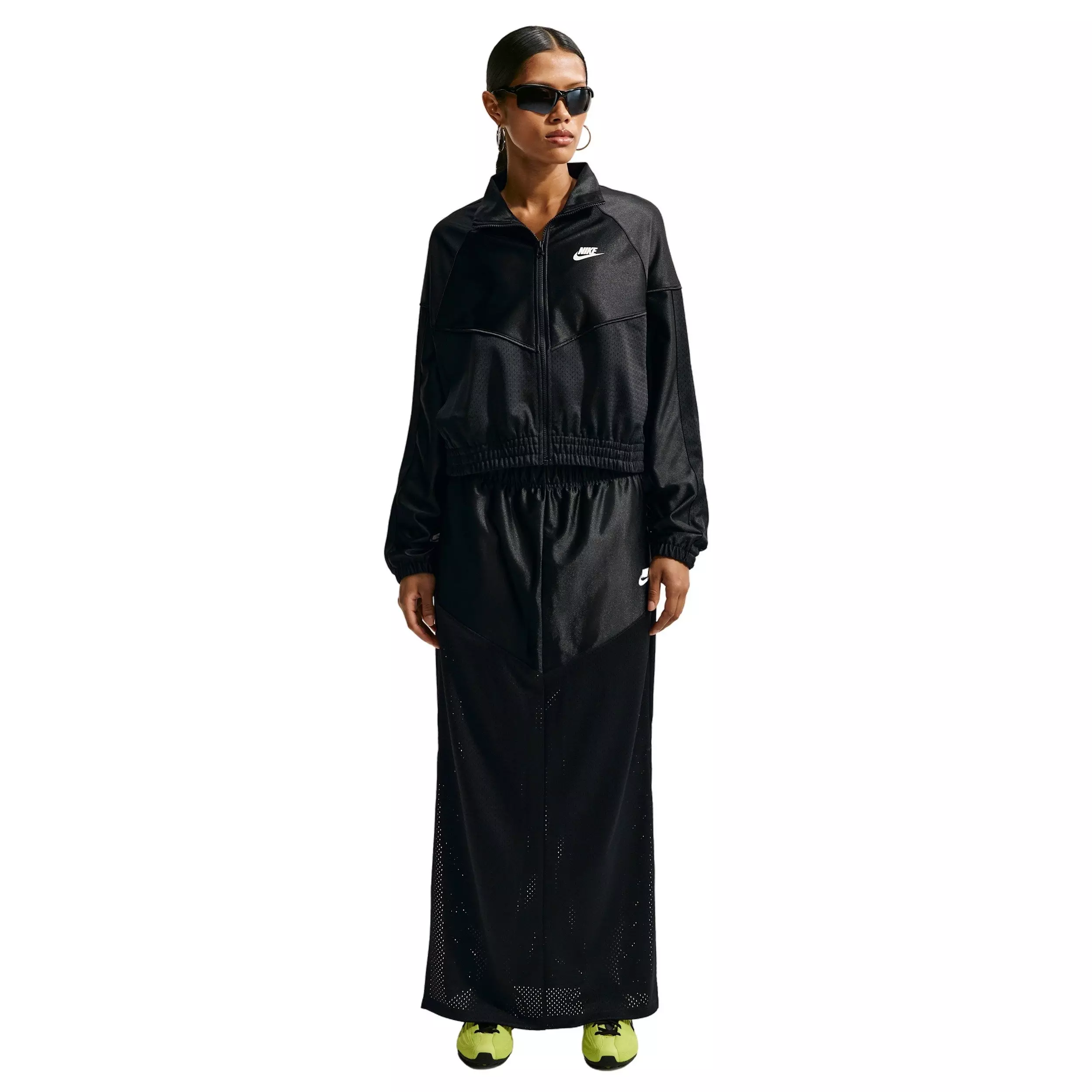 Nike Women's Sportswear Oversized Windrunner Jacket - BLACK/OFF-WHITE