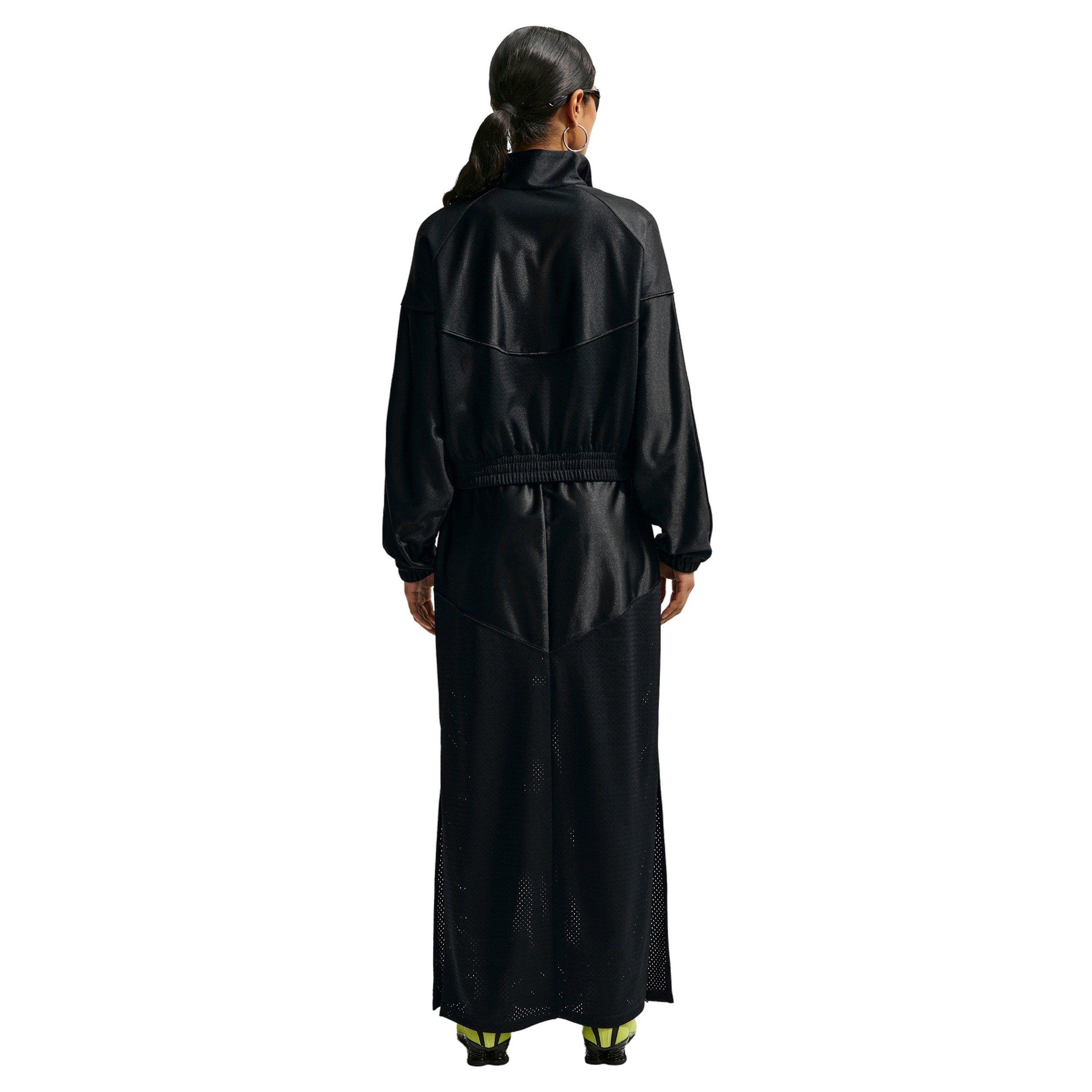 Nike Women's Sportswear Oversized Windrunner Jacket - BLACK/OFF-WHITE Thumbnail View 5