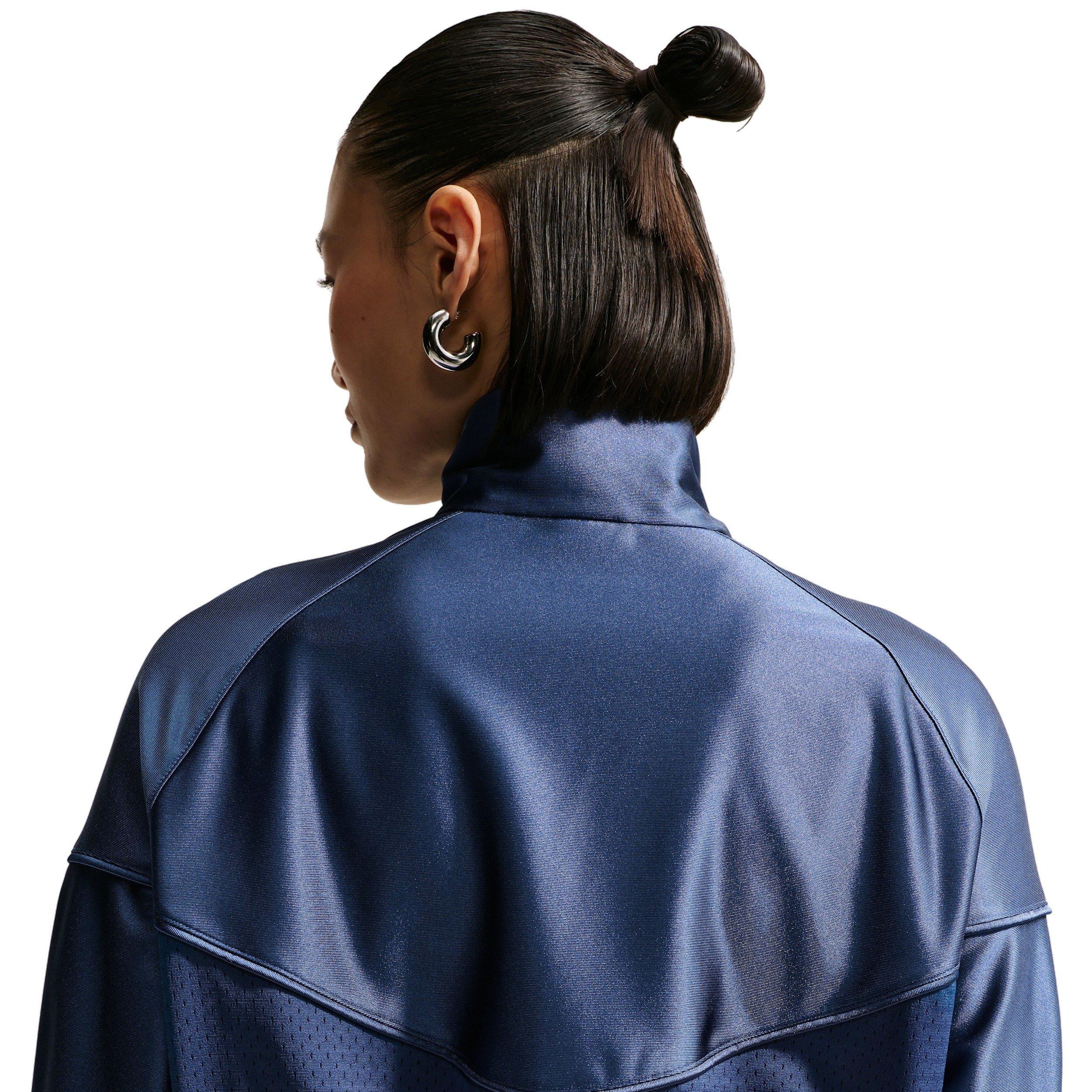 Nike Women's Sportswear Oversized Windrunner Jacket - NAVY Thumbnail View 4