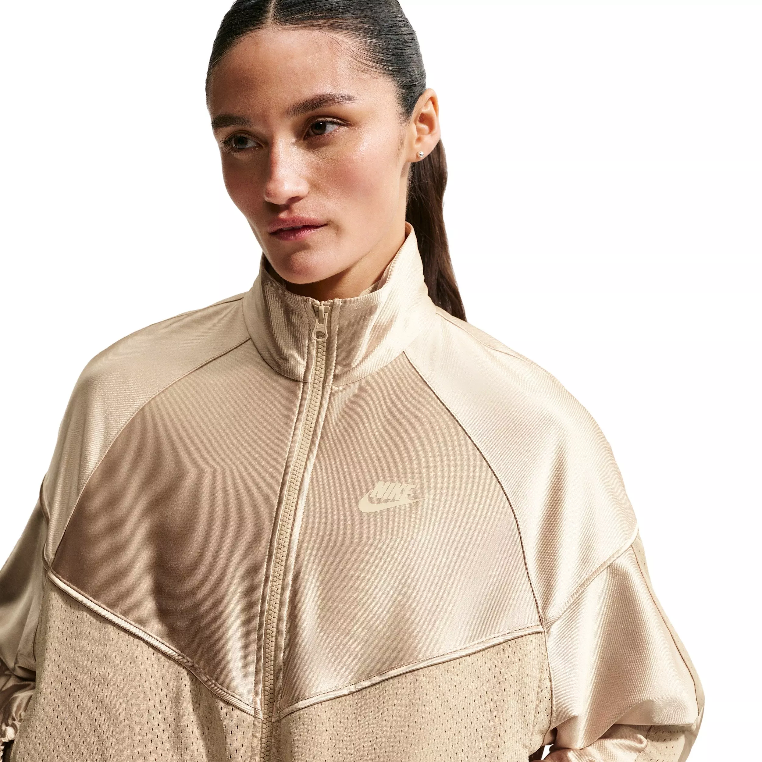 Nike Women's Sportswear Oversized Windrunner Jacket - TAN