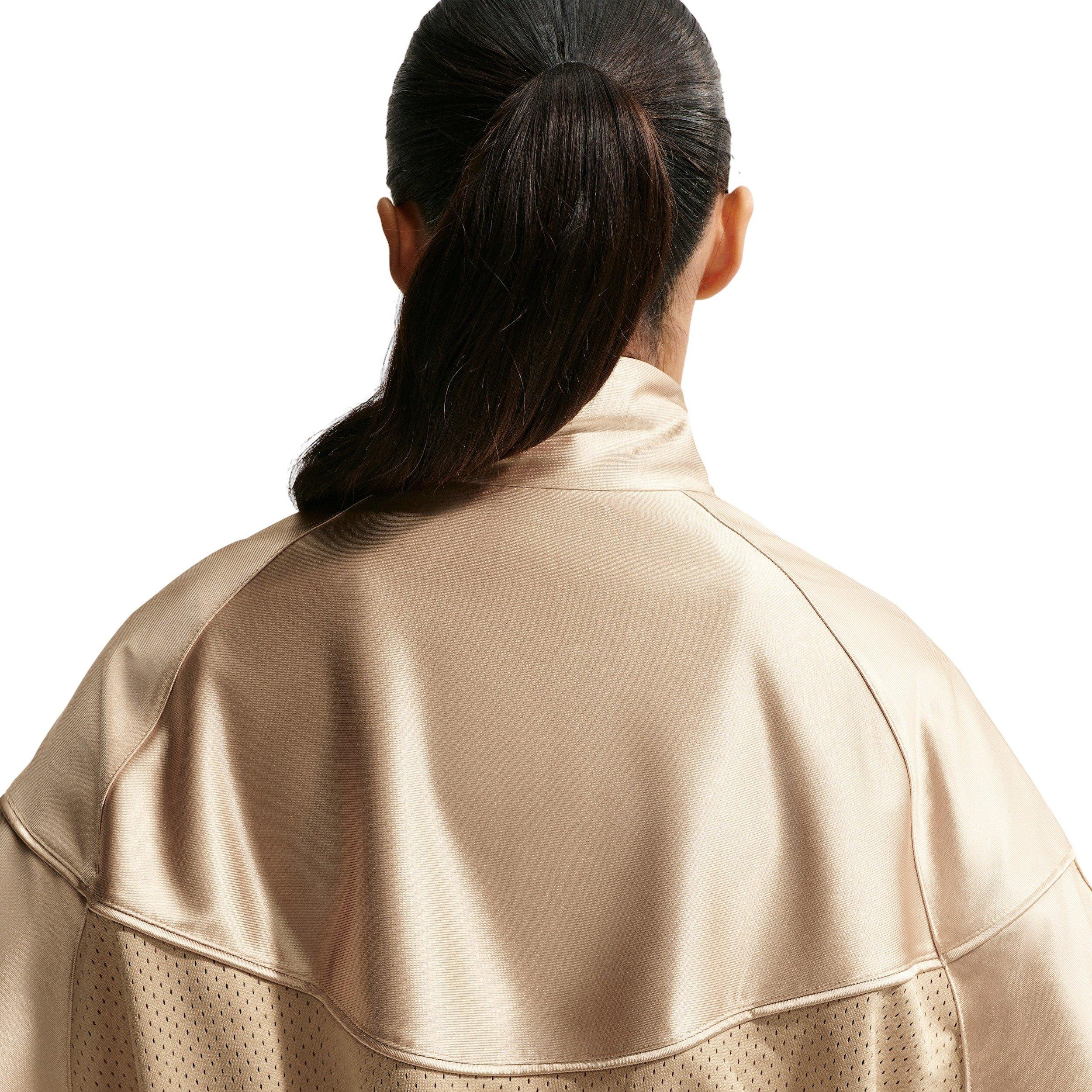 Nike Women's Sportswear Oversized Windrunner Jacket - TAN Thumbnail View 4