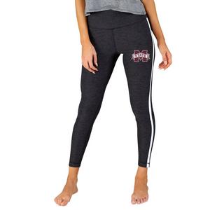 Mississippi State Bulldogs Vive La Fete Game Day Collegiate Large Logo on  Thigh and Waist Girls Black Capri LeggingsM