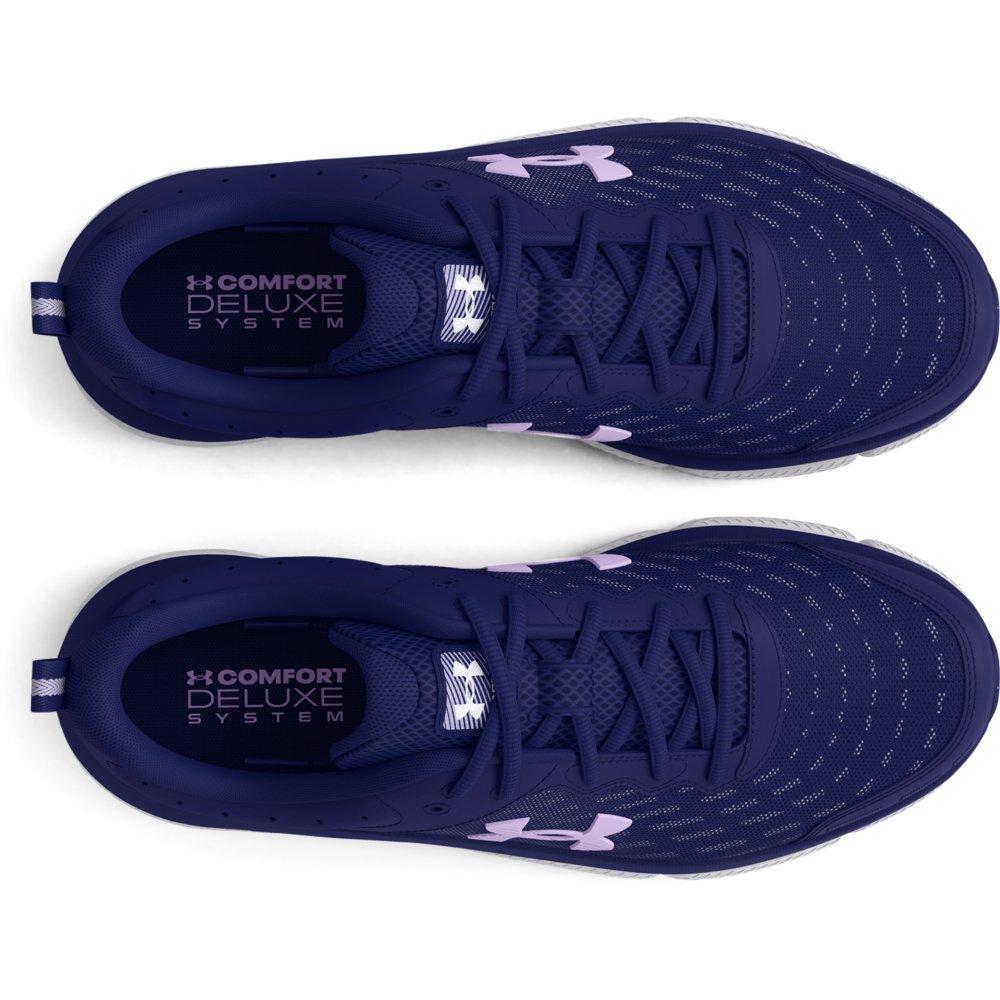 Under Armour Charged Assert 10 "Sonar Blue/Nebula Purple" Women's Running Shoe - BLUE/PURPLE Thumbnail View 3
