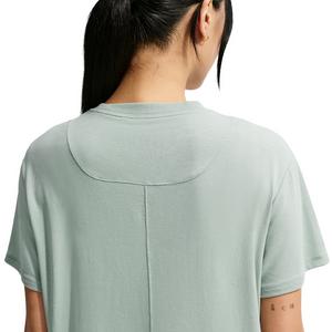 Nike Women's One Relaxed Dri-FIT Short-Sleeve Top - Steam/White