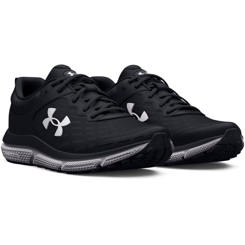 Under Armour Charged Assert 10 "Black/White" Women's Wide Running Shoe - BLACK/WHITE Thumbnail View 5