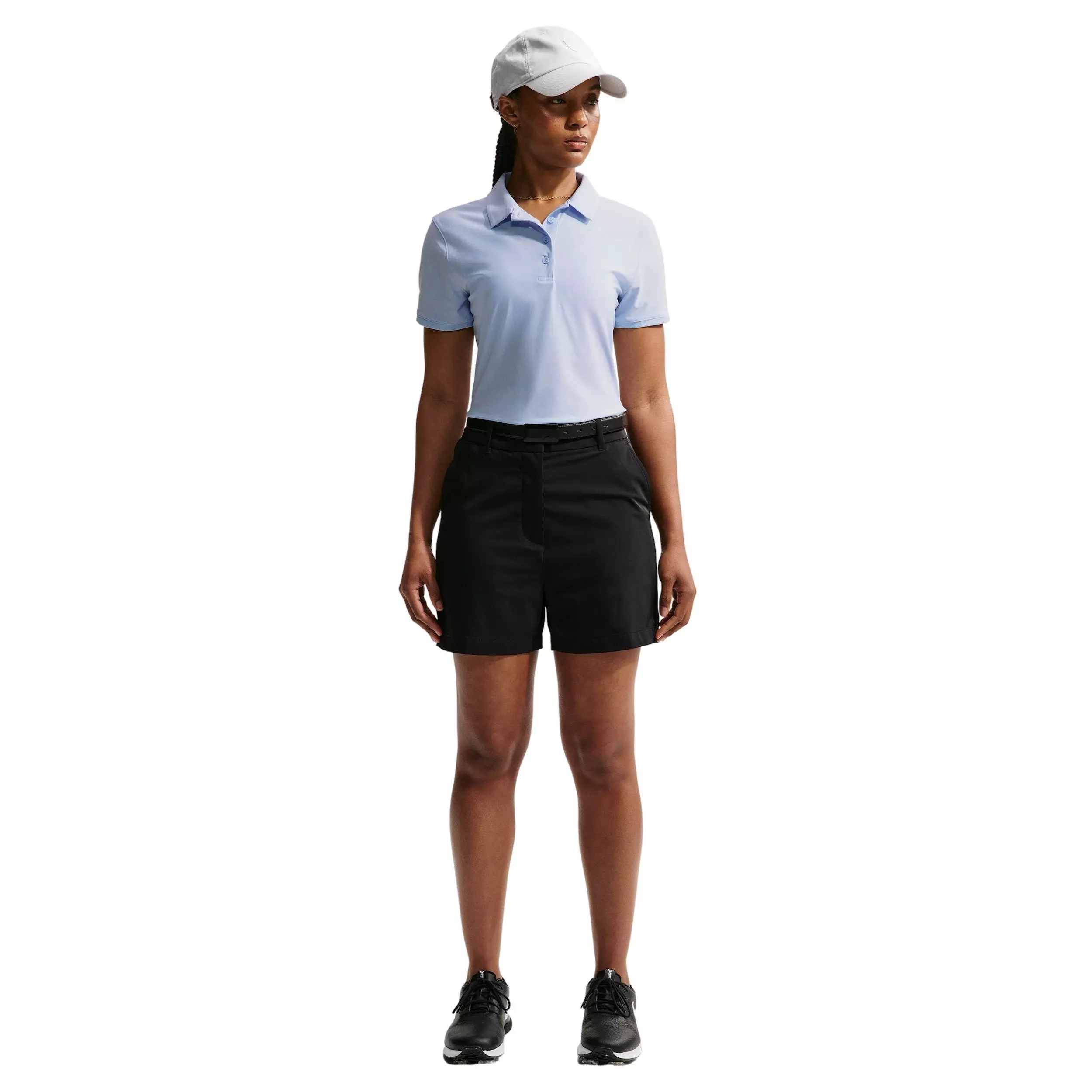 Nike Women's Victory Dri-FIT Short-Sleeve Golf Polo - Blue/White - BLUE/WHITE