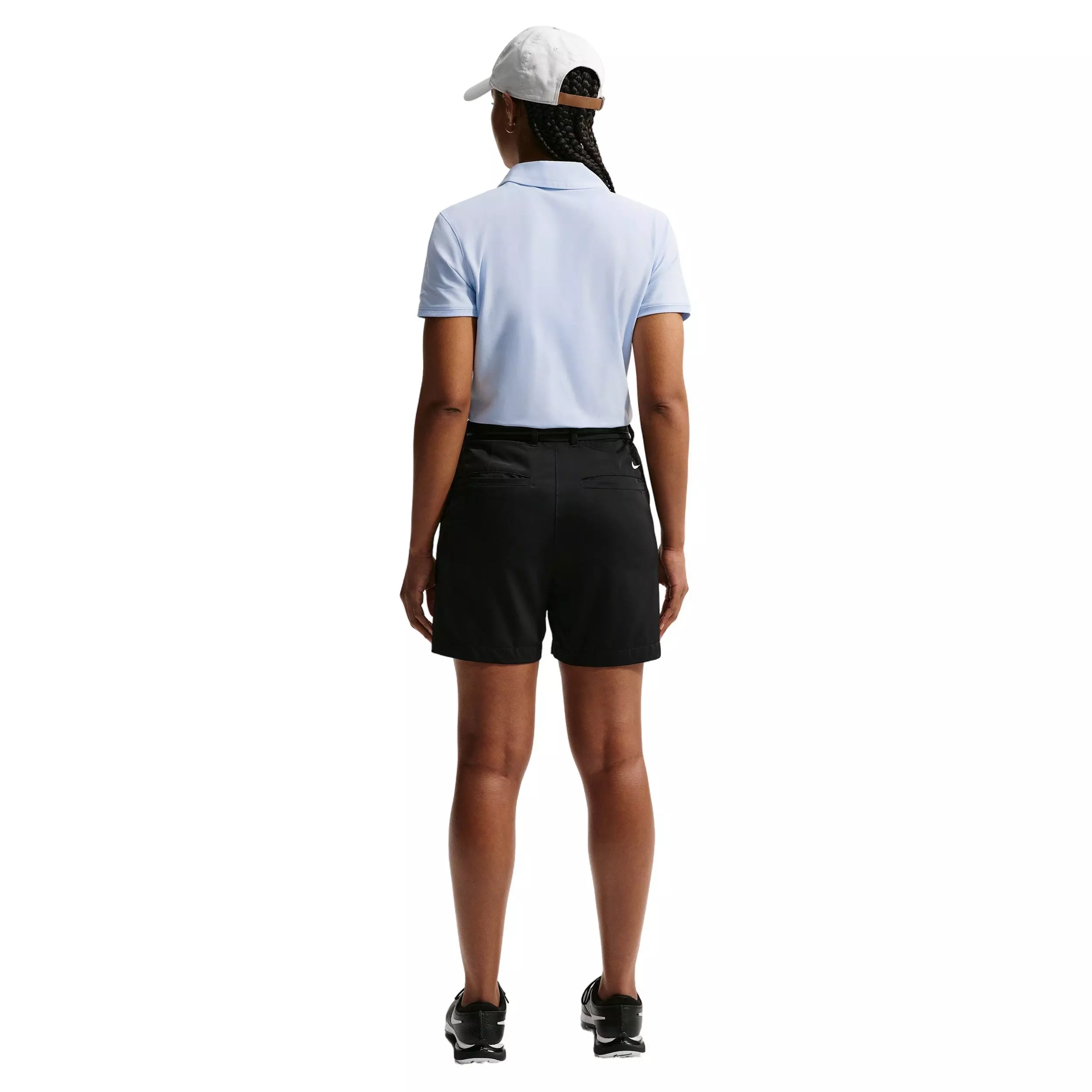 Nike Women's Victory Dri-FIT Short-Sleeve Golf Polo - Blue/White - BLUE/WHITE