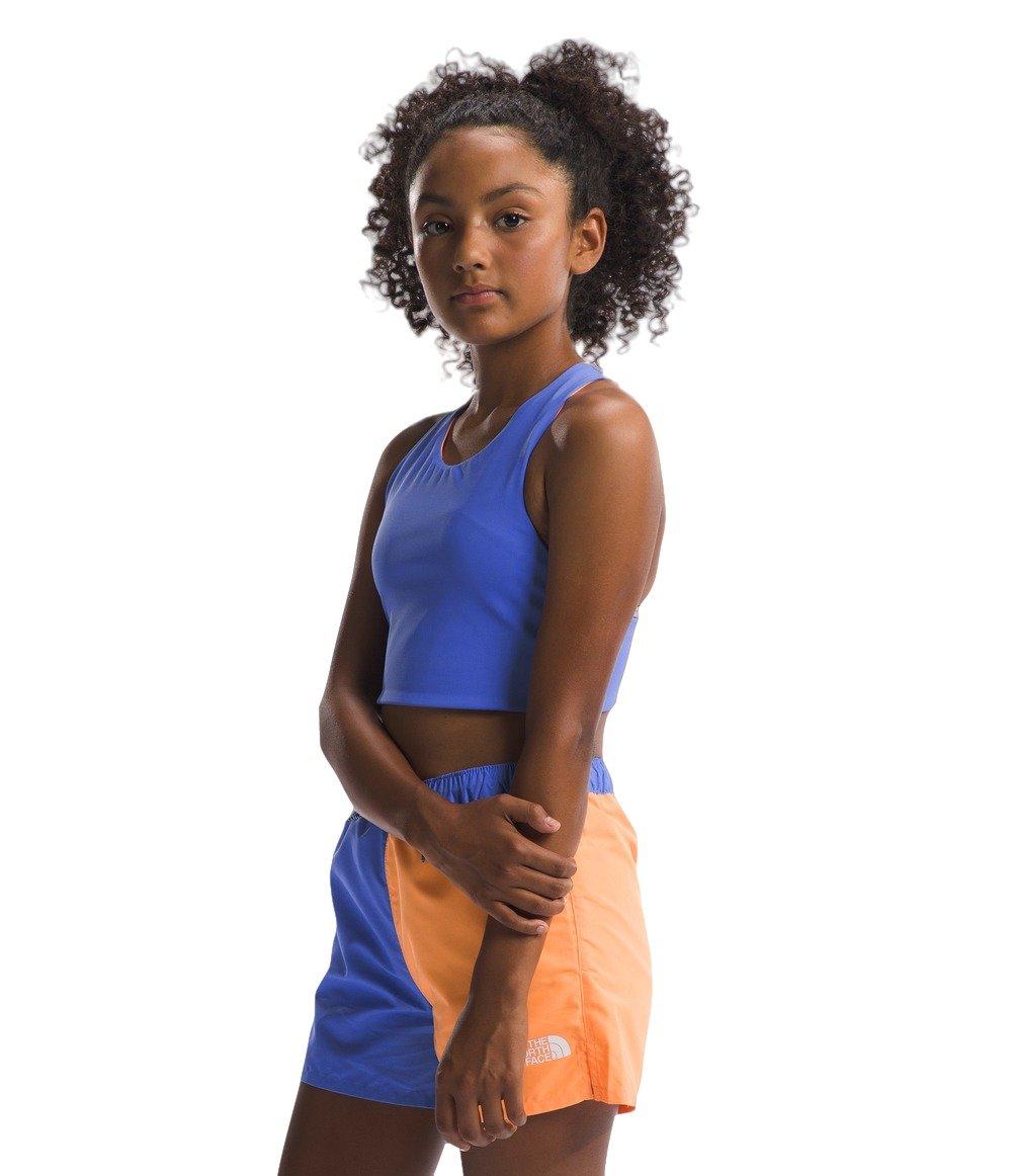 The North Face Girls' Never Stop Reversible Tank - Blue/Orange - BLUE/ORANGE Thumbnail View 3