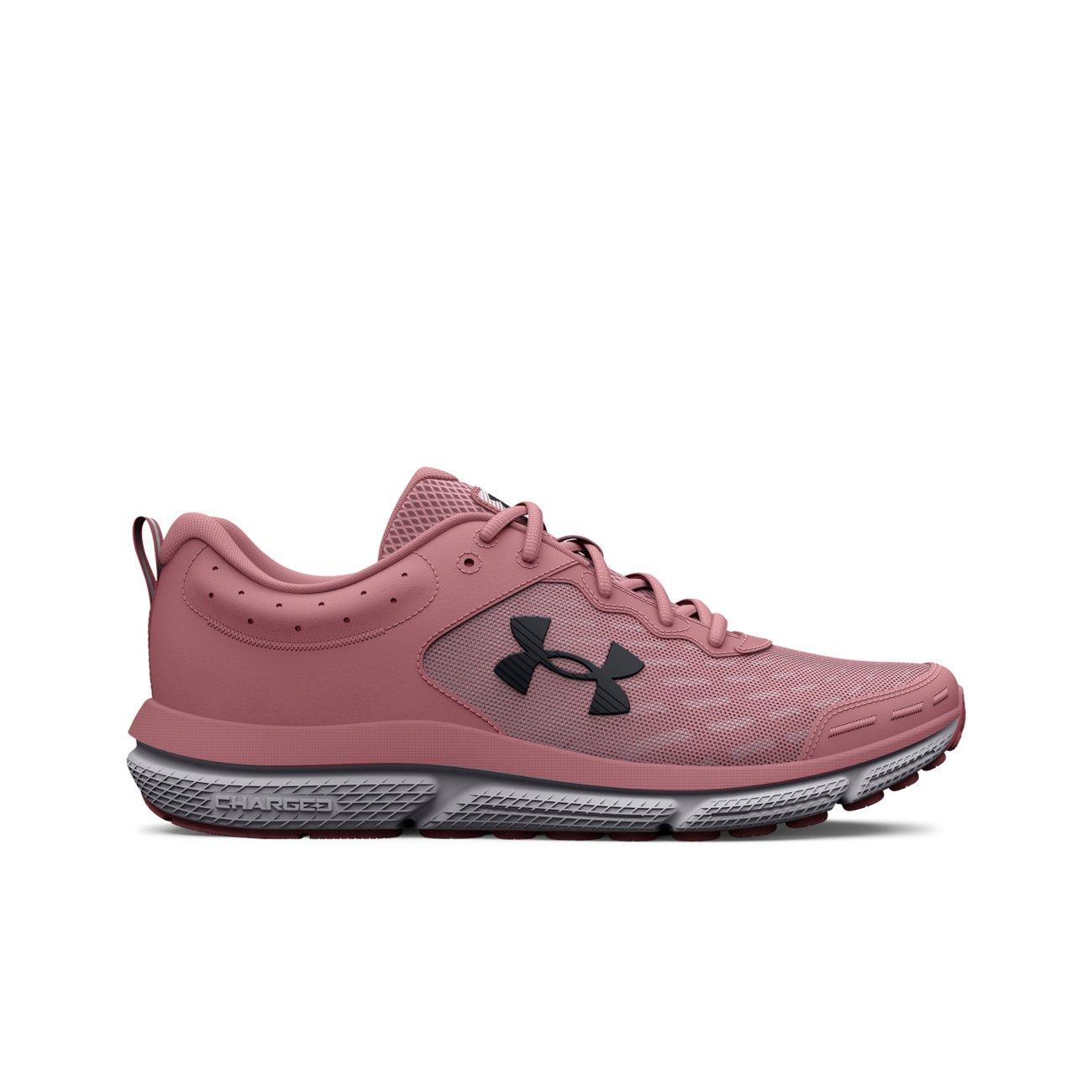 Under Armour Charged Assert 10 "Pink Elixir/Black" Women's Wide Running Shoe - PINK/BLACK Thumbnail View 1