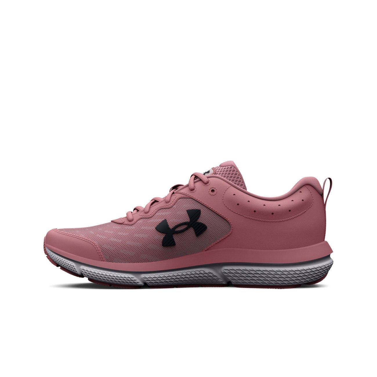 Under Armour Charged Assert 10 "Pink Elixir/Black" Women's Wide Running Shoe - PINK/BLACK Thumbnail View 2