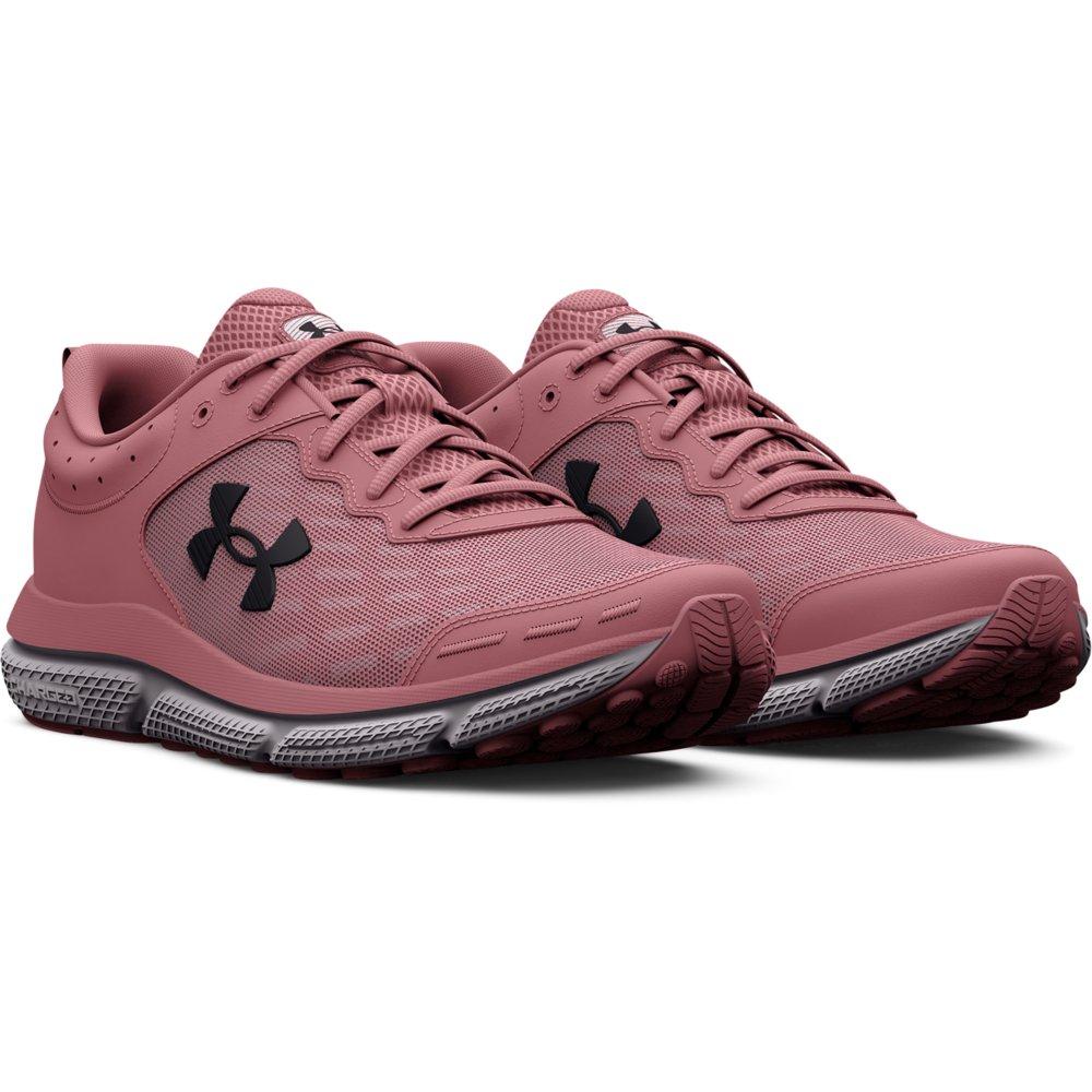 Under Armour Charged Assert 10 "Pink Elixir/Black" Women's Wide Running Shoe - PINK/BLACK Thumbnail View 5