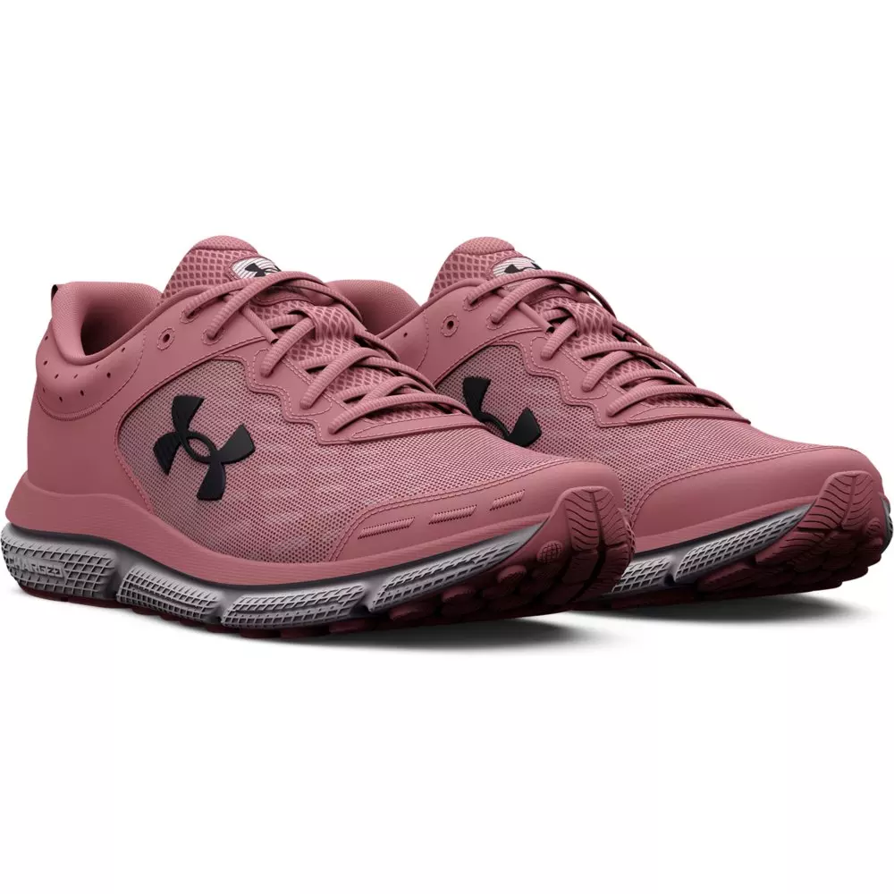 Under Armour Charged Assert 10 "Pink Elixir/Black" Women's Wide Running Shoe - PINK/BLACK