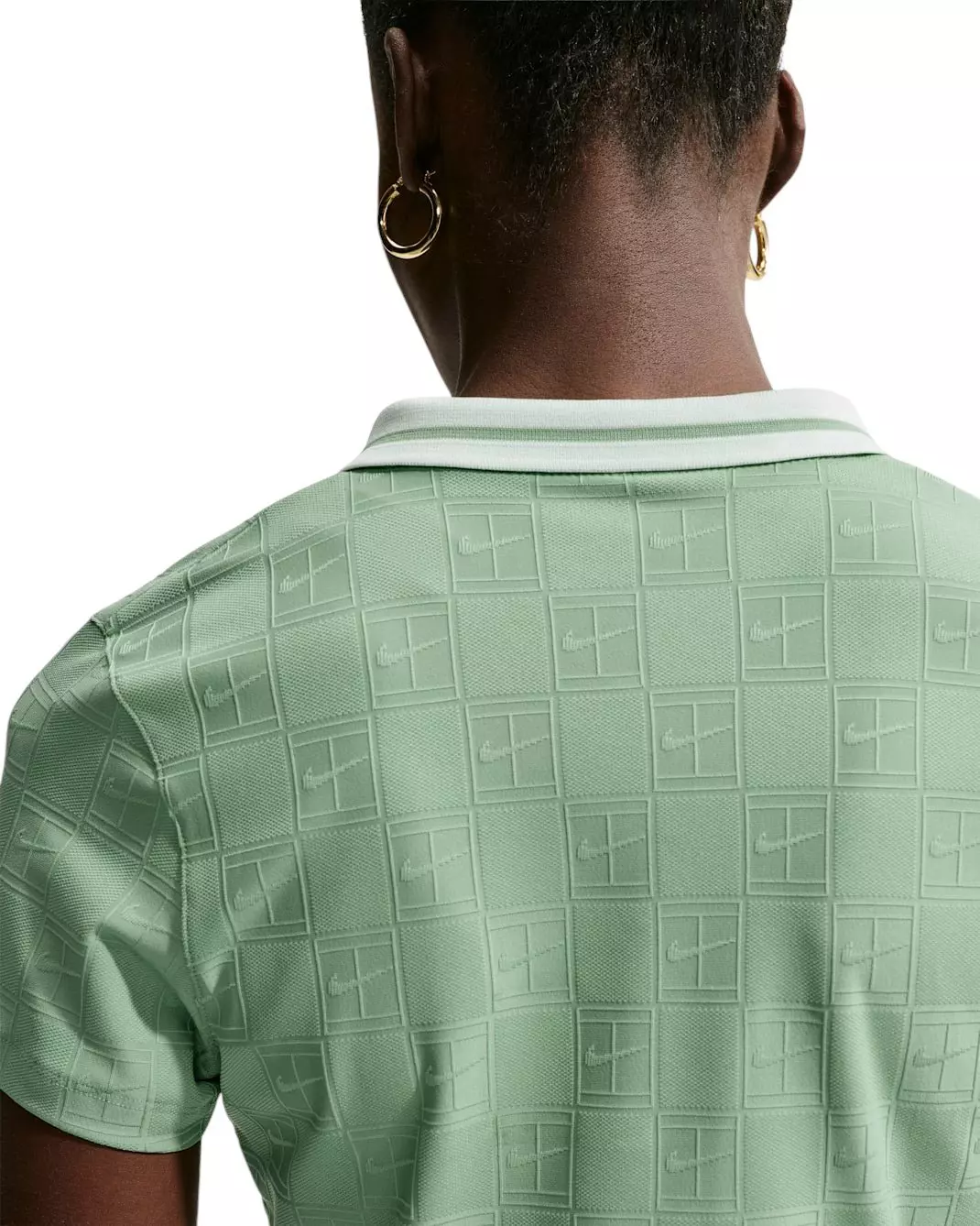 Nike Women's Court Collection Dri-FIT Cropped Tennis Polo - GREEN