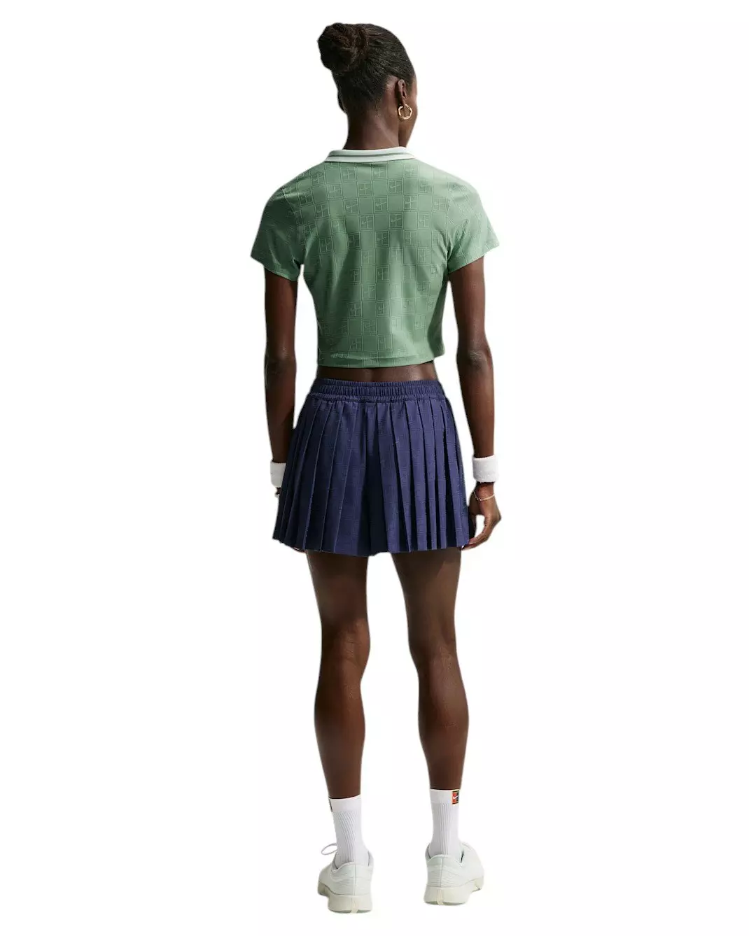 Nike Women's Court Collection Dri-FIT Cropped Tennis Polo - GREEN