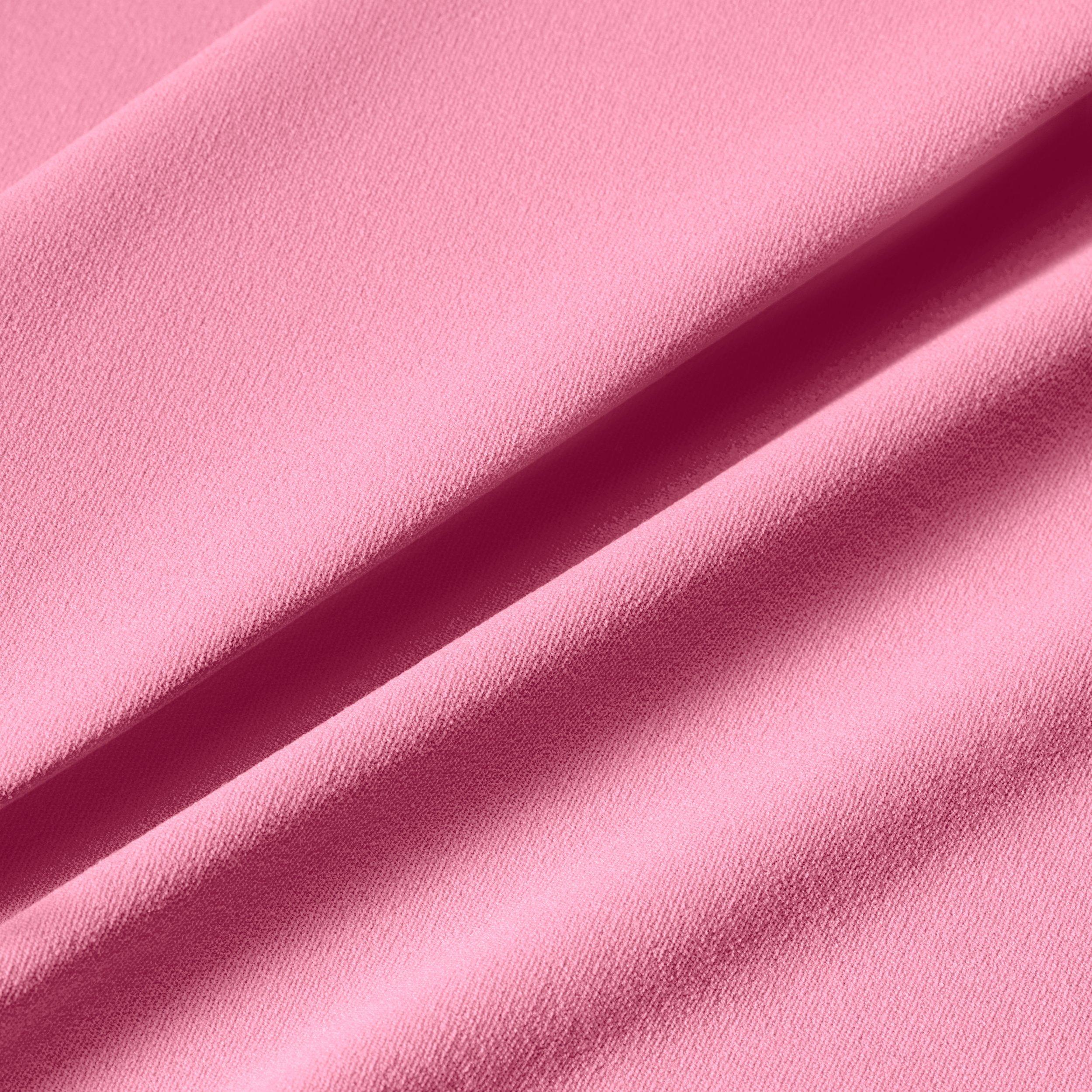 Nike Women's Zenvy Dri-FIT Short-Sleeve Top - PINK/WHITE Thumbnail View 6