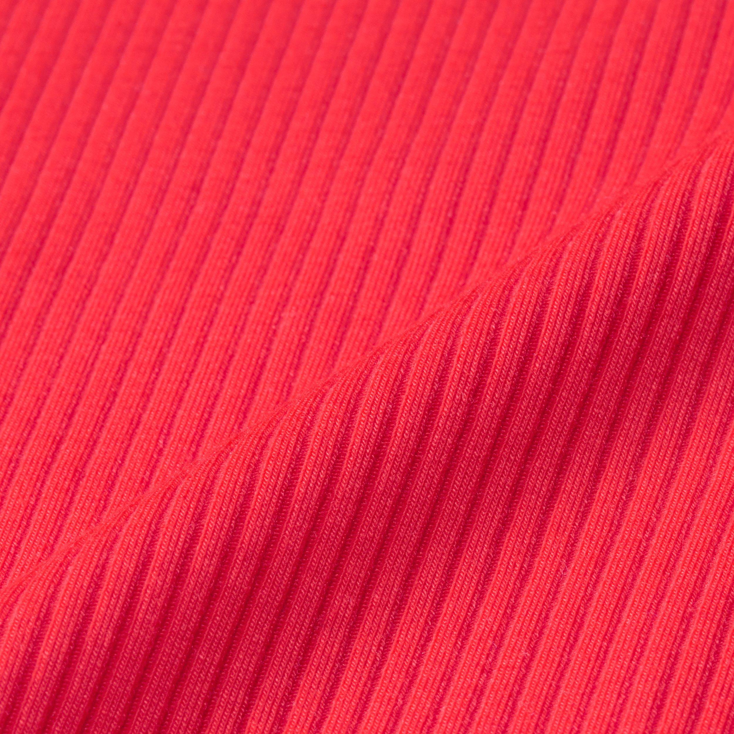 Nike Women's Sportswear Chill Knit Tight Short-Sleeve Ribbed Top - CRIMSON Thumbnail View 6