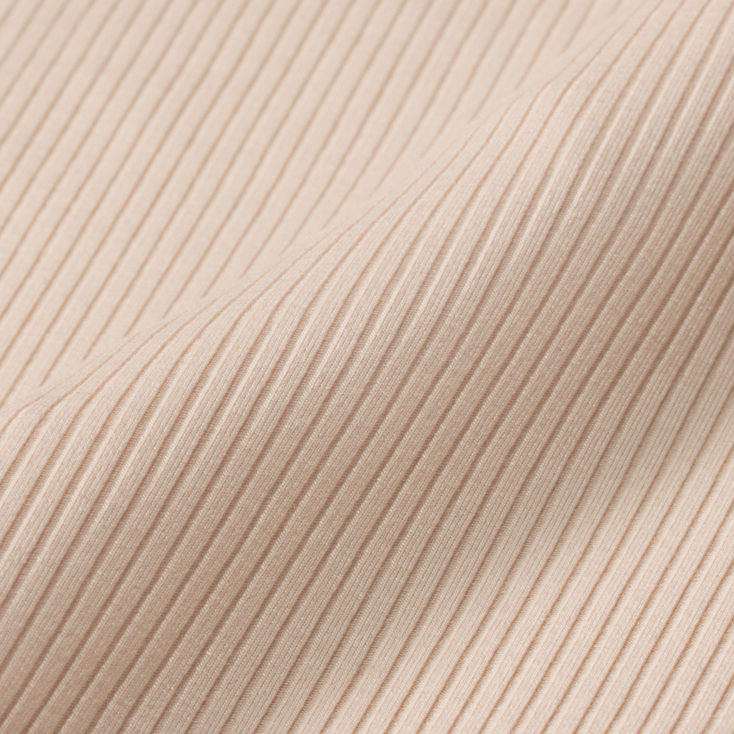 Nike Women's Sportswear Chill Knit Tight Short-Sleeve Ribbed Top - TAN Thumbnail View 6