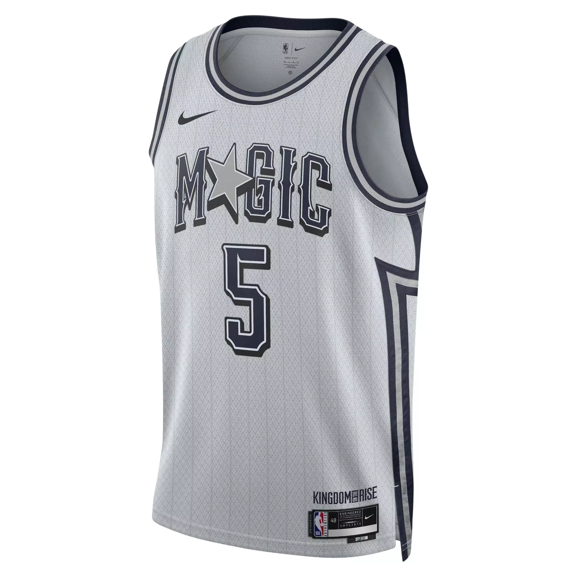 Nike Men's Dri-FIT Paolo Banchero Orlando Magic 2024/25 City Edition NBA Swingman Jersey -Grey - PLATINUM