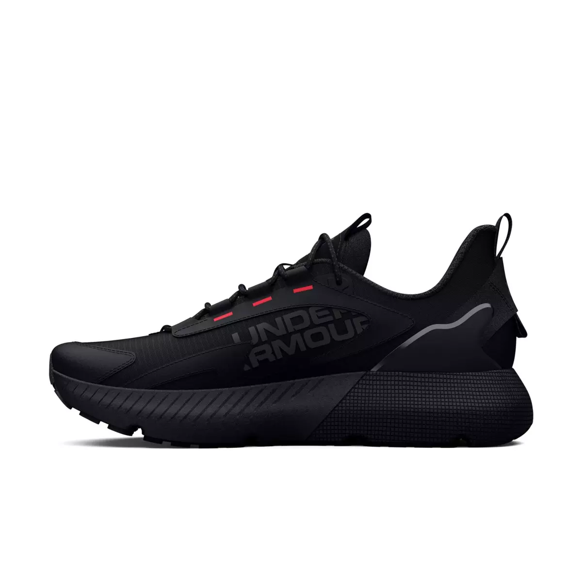 Under Armour HOVR Mega 2 MVMNT Sportstyle "Black/Black/Jet Grey" Unisex Running Shoe - BLACK/BLACK/GREY