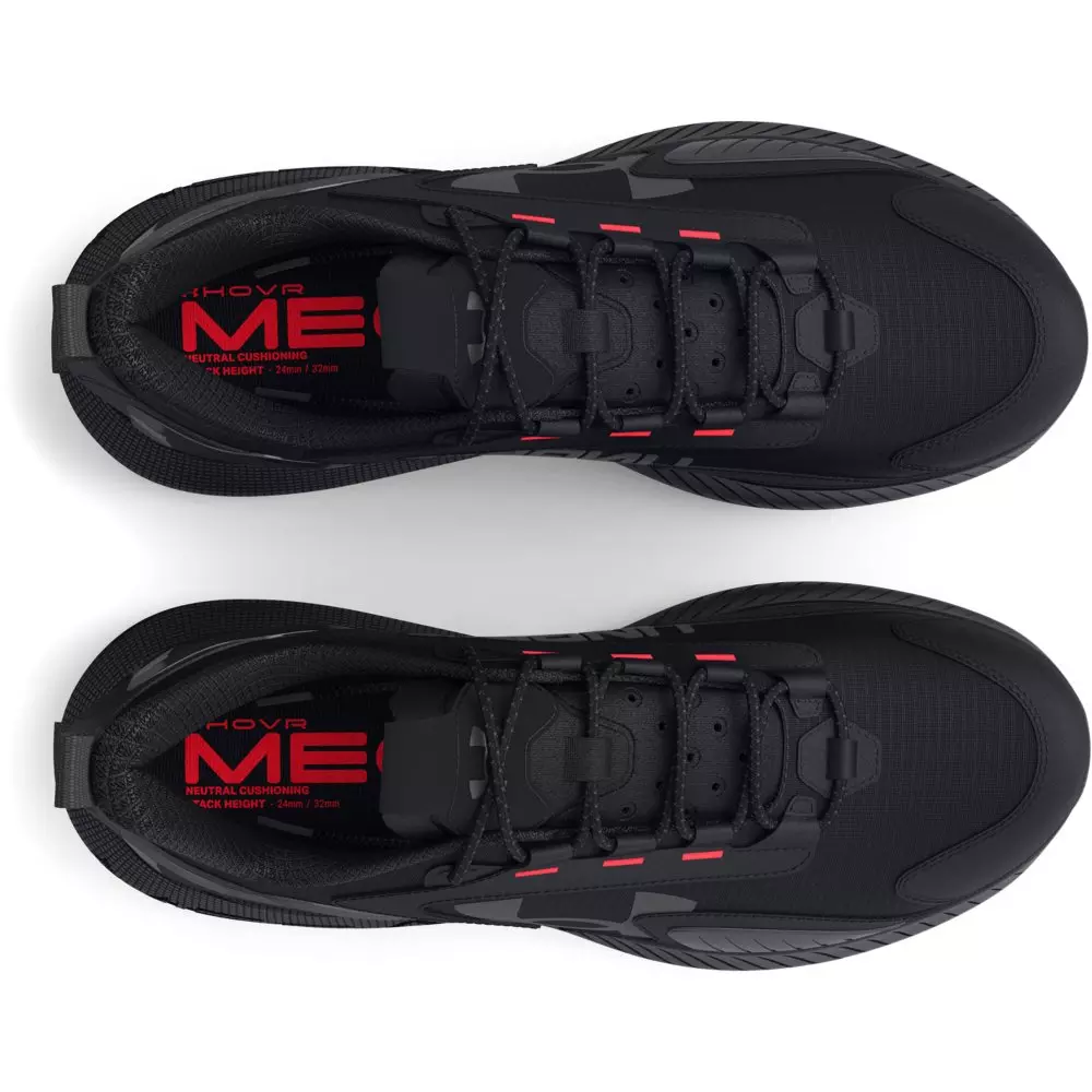 Under Armour HOVR Mega 2 MVMNT Sportstyle "Black/Black/Jet Grey" Unisex Running Shoe - BLACK/BLACK/GREY