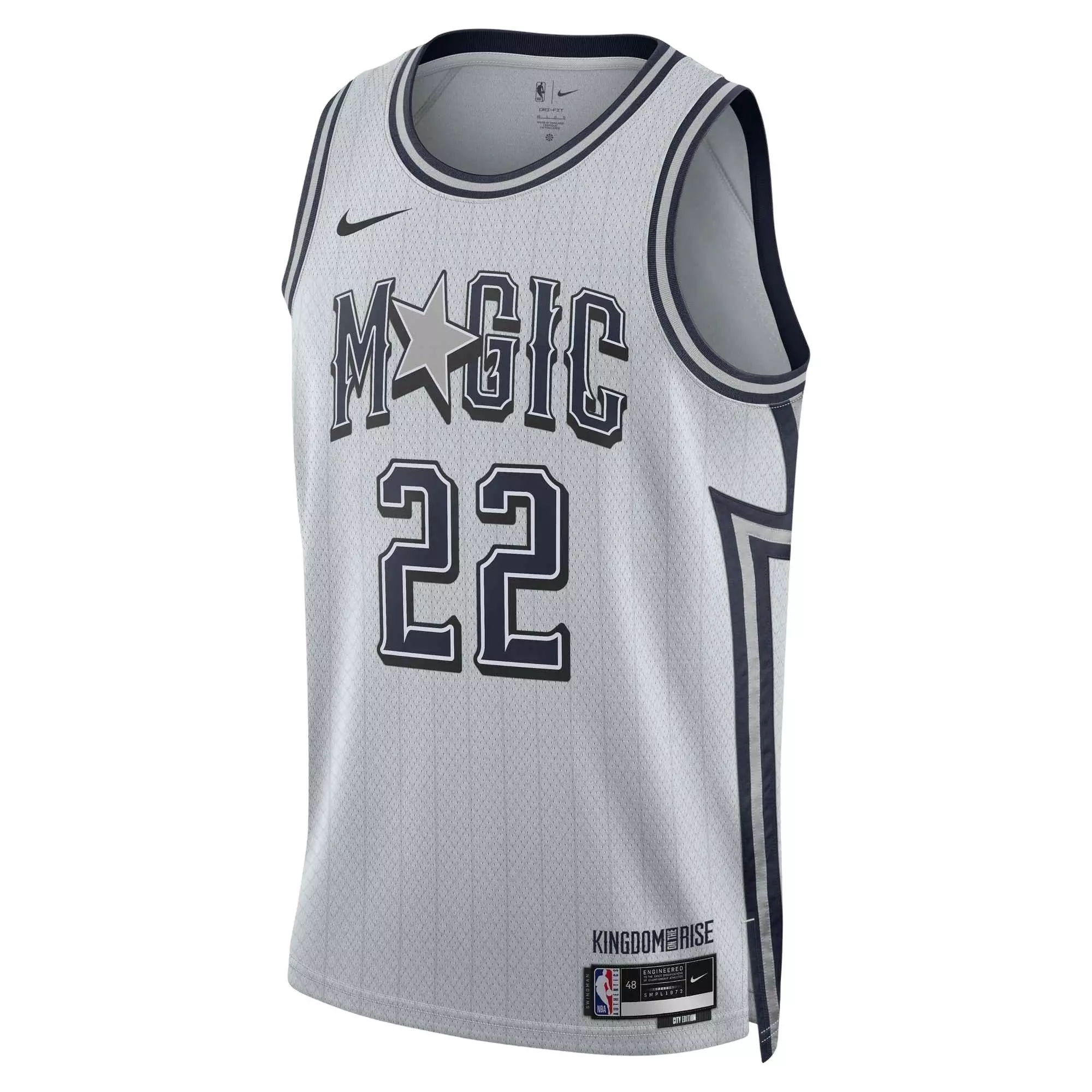Nike Men's Dri-FIT Franz Wagner Orlando Magic 2024/25 City Edition NBA Swingman Jersey -Grey - PLATINUM