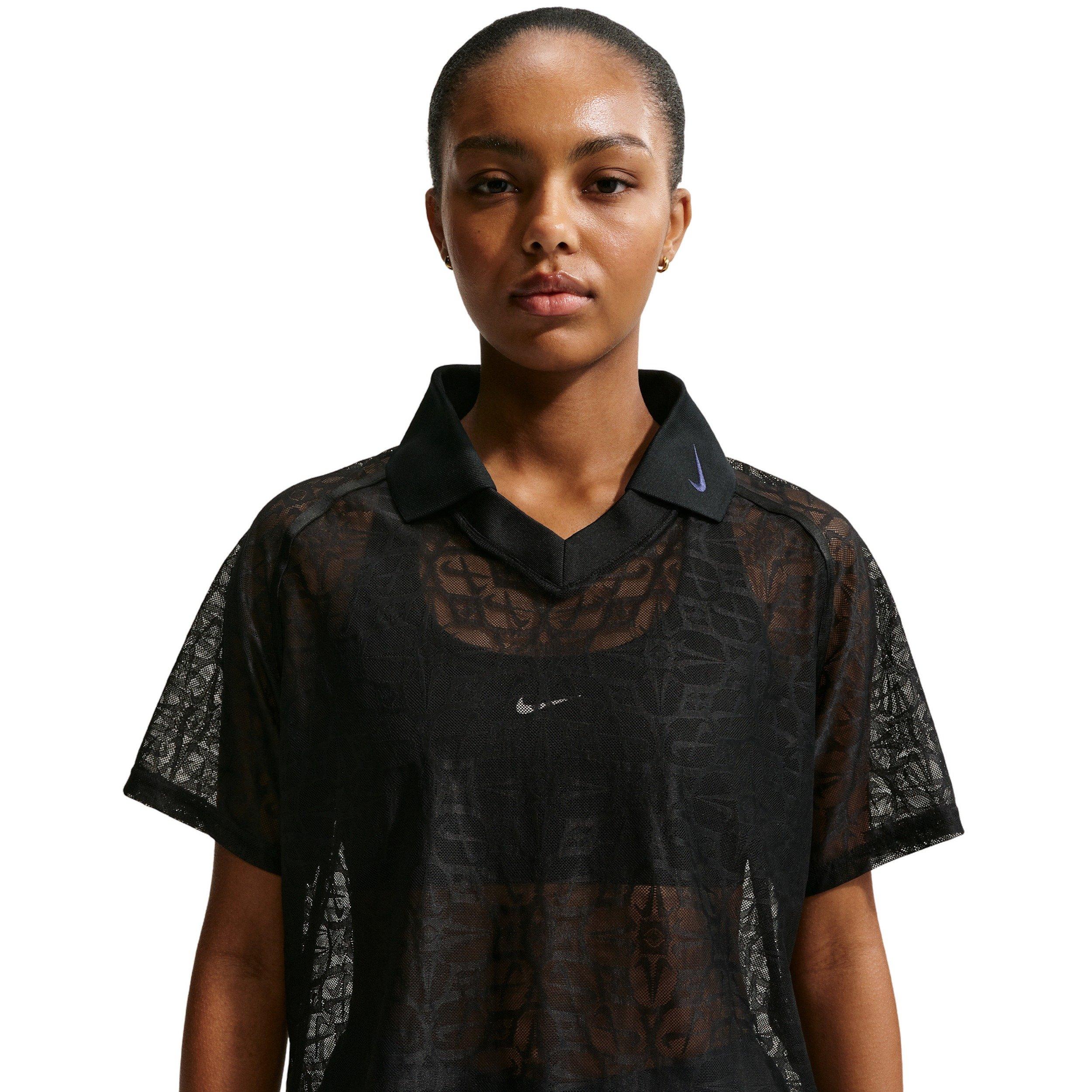 Nike Women's Sportswear Loose Lace Polo Jersey Top
