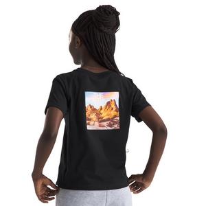 The North Face Big Girls' Short Sleeve Graphic Tee -Black/Multi