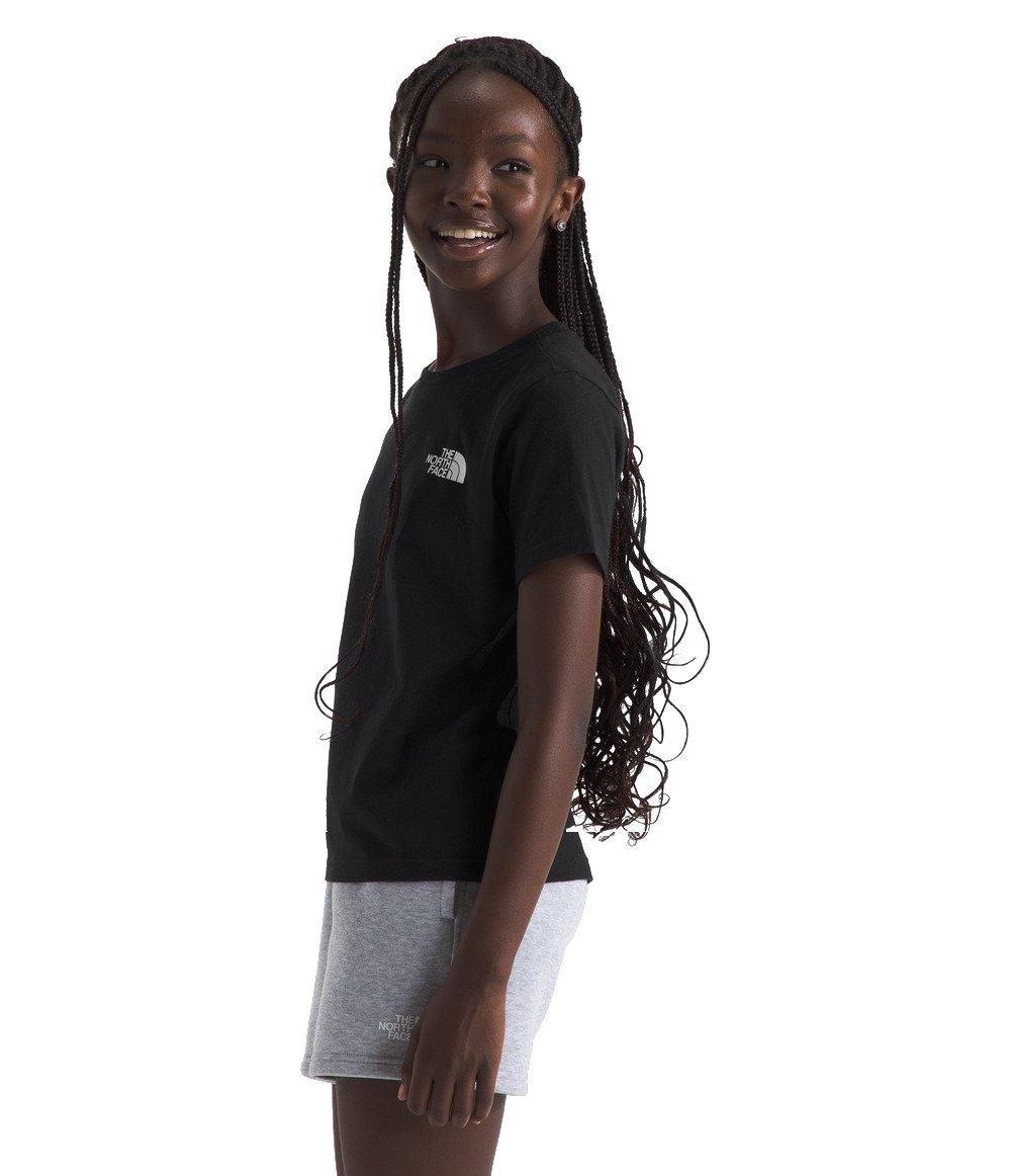 The North Face Big Girls' Short Sleeve Graphic Tee - Black/Multi - BLACK/MULTI Thumbnail View 3