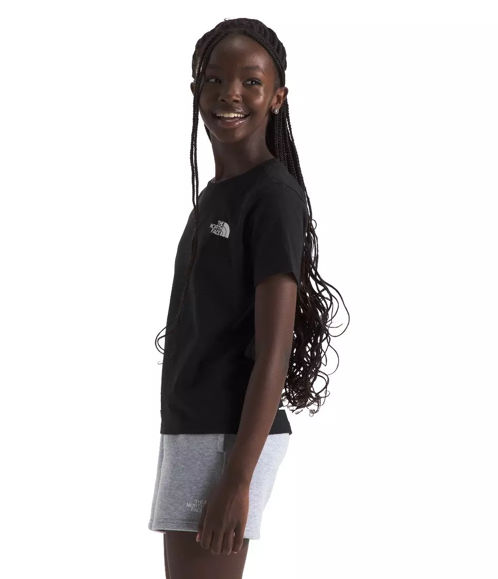 The North Face Big Girls' Short Sleeve Graphic Tee - Black/Multi - BLACK/MULTI