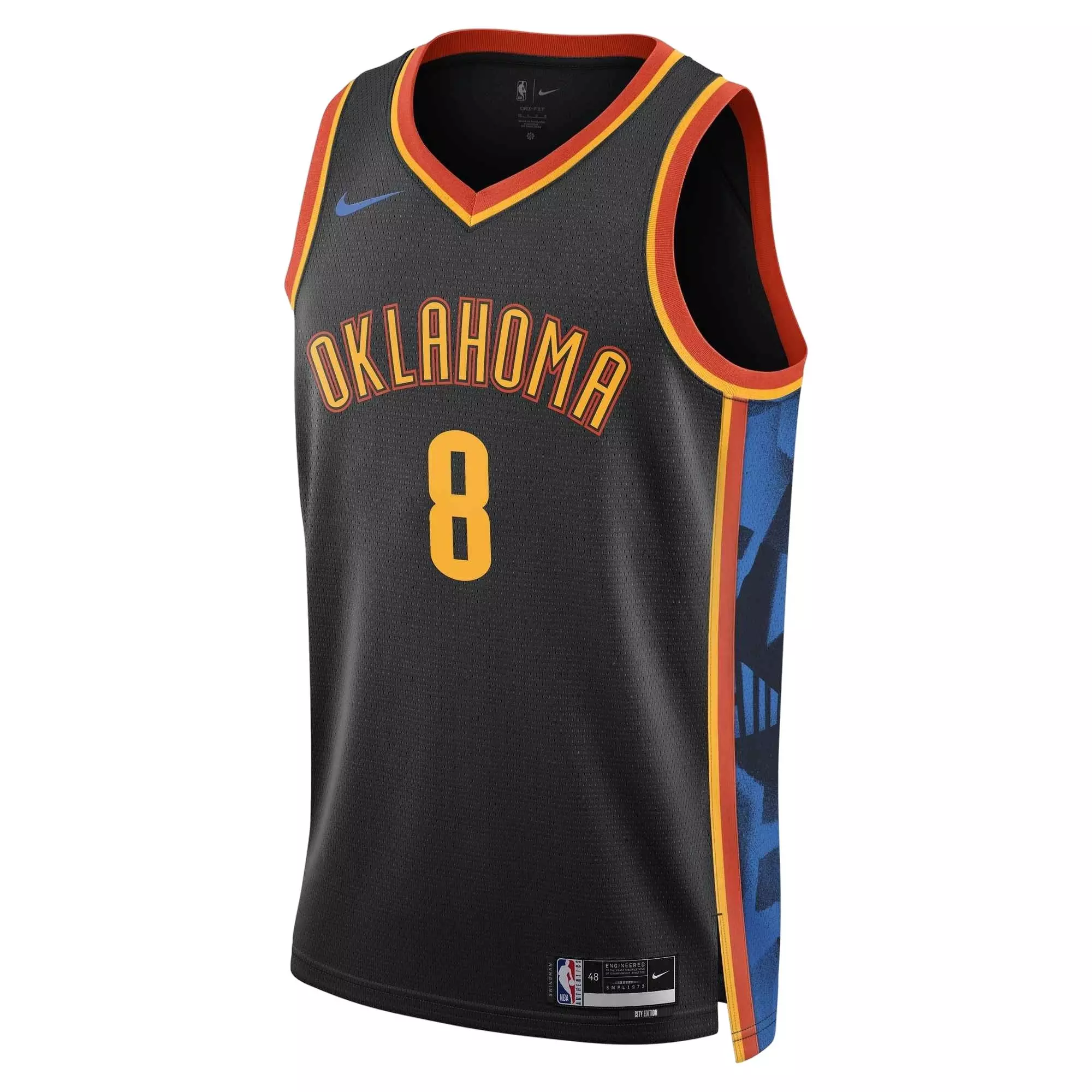 Nike Men's Dri-FIT Jalen Williams Oklahoma City Thunder 2024/25 CE NBA Swingman Jersey -Black - BLACK