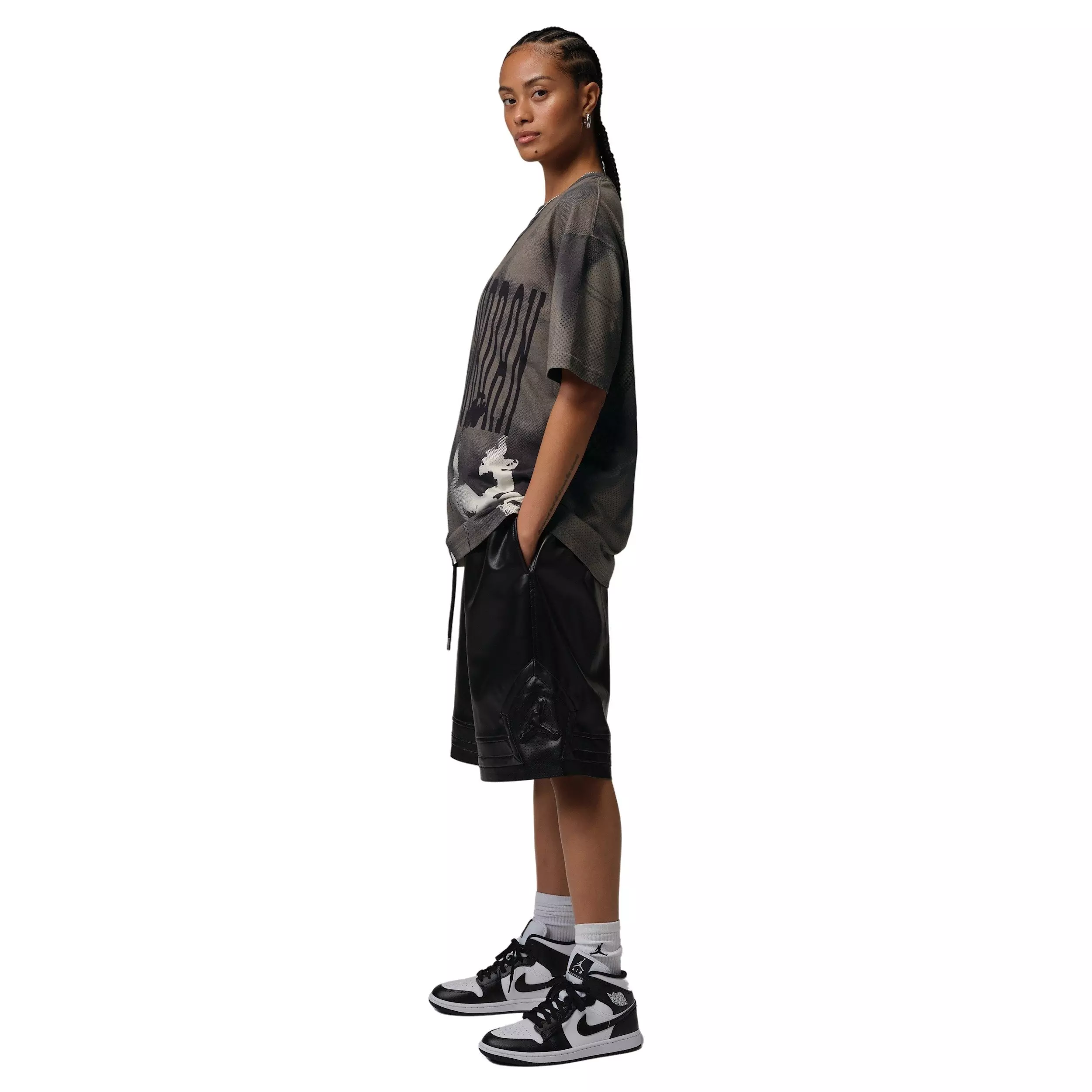 Jordan Women's Flight Oversized Graphic T-Shirt - BLACK
