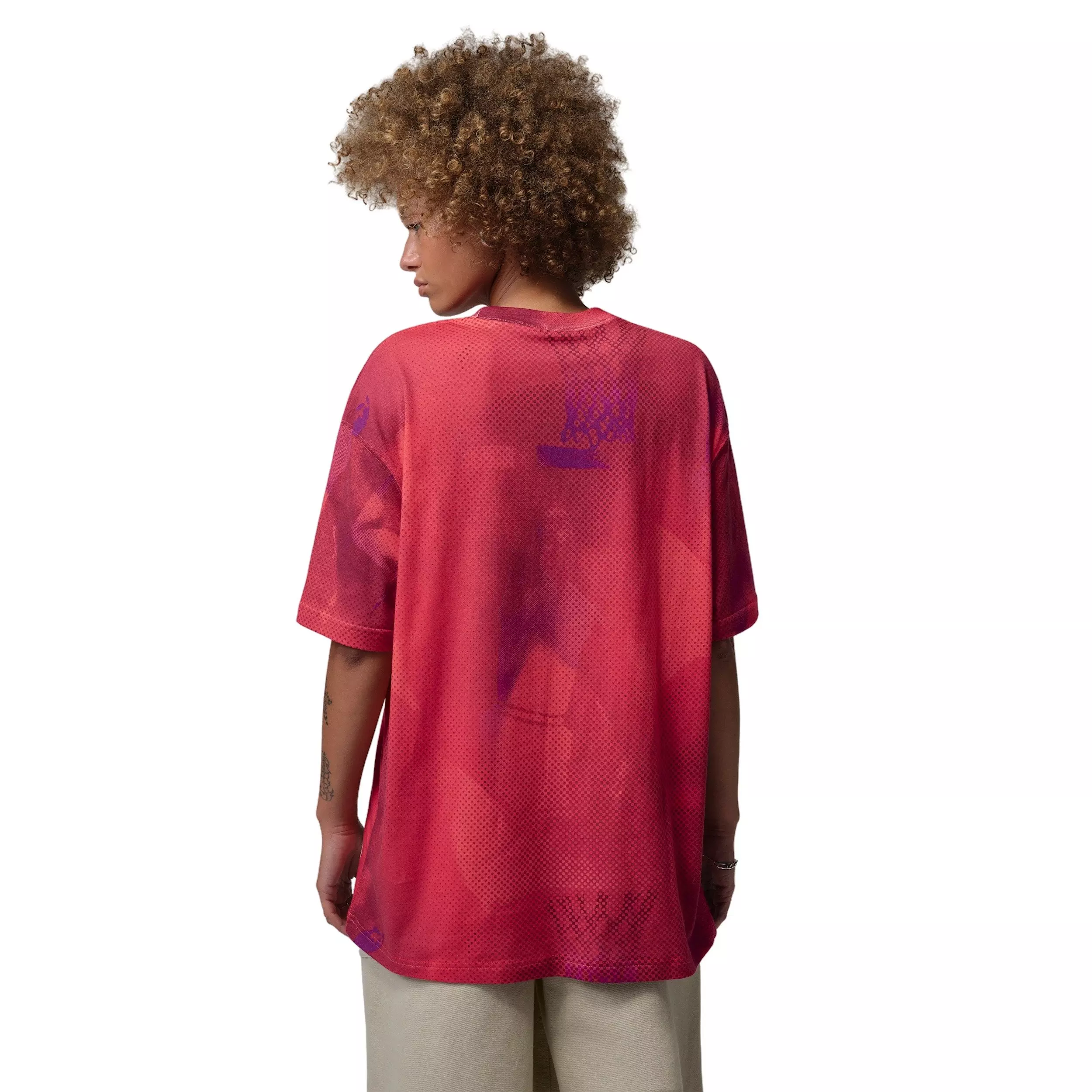 Jordan Women's Flight Oversized Graphic T-Shirt - CRIMSON