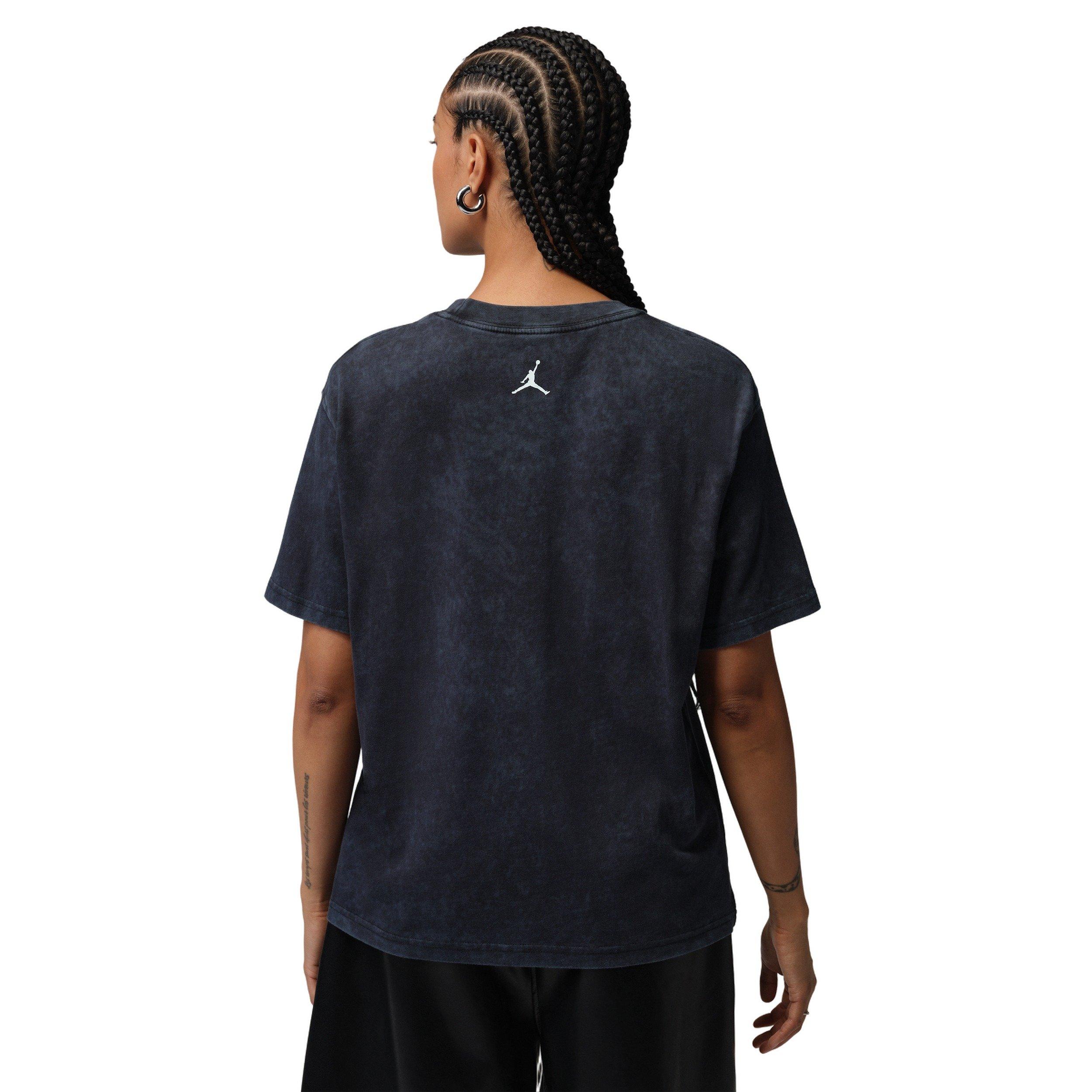 Jordan Women's Flight Short-Sleeve Graphic Tee - BLACK/WHITE Thumbnail View 2