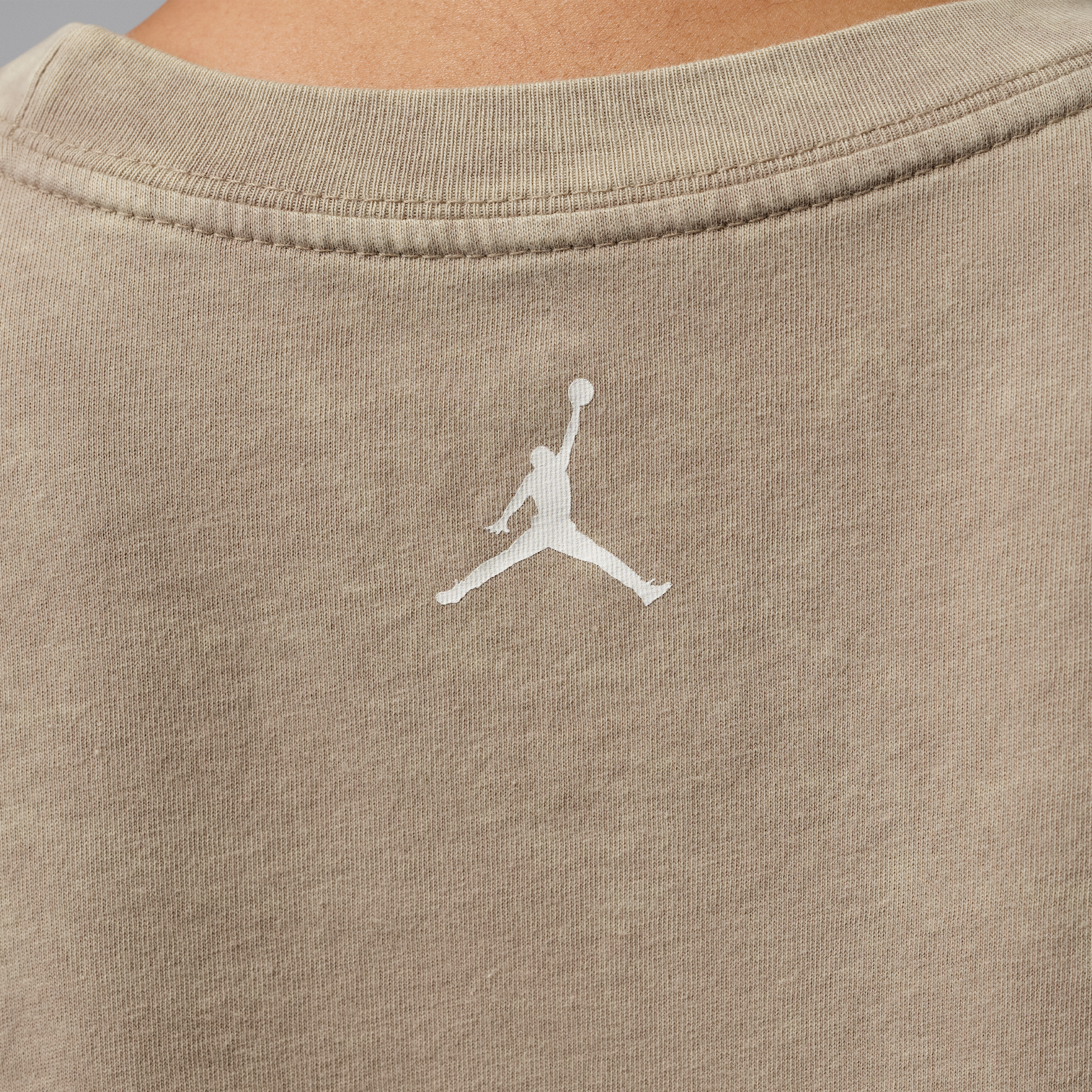 Jordan Women's Flight Short-Sleeve Graphic Tee - KHAKI Thumbnail View 5