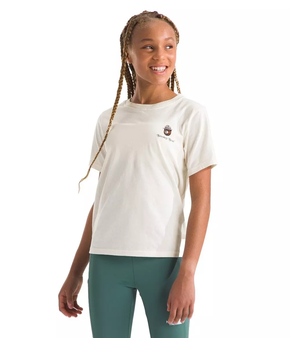 The North Face Girls' Short Sleeve Graphic Tee -Cream - CREAM